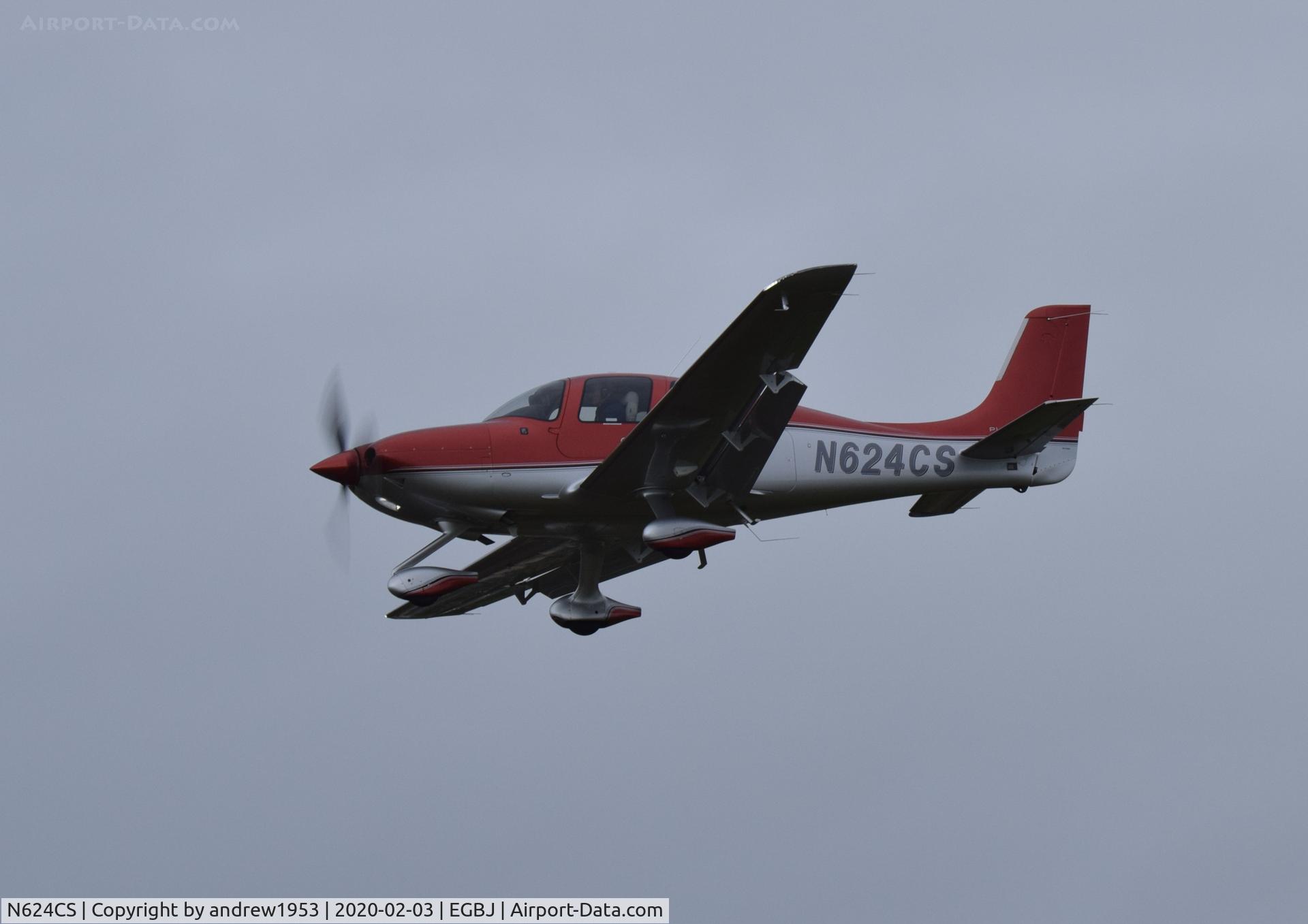 N624CS, 2019 Cirrus SR22T C/N 2012, N624CS at Gloucestershire Airport.
