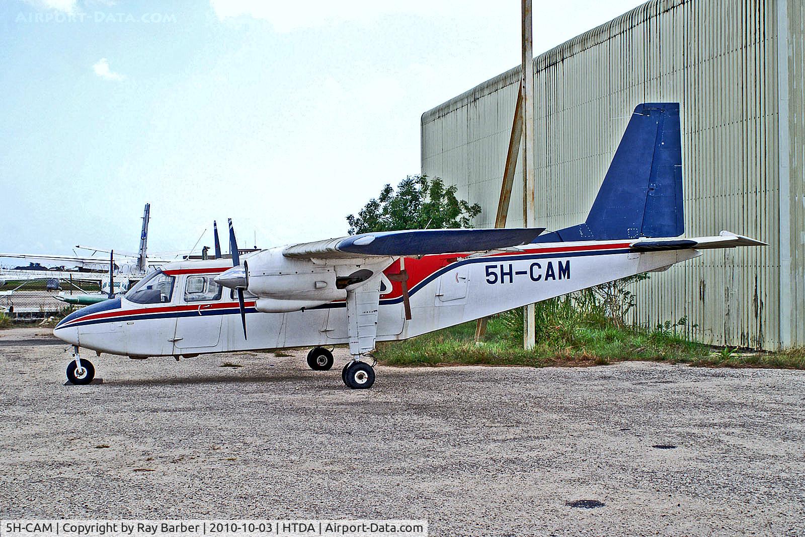 5H-CAM, 1970 Britten-Norman BN-2A Islander C/N 619, 5H-CAM   Britten-Norman BN-2A Islander [619] (Airwaves) Dar Es Salaam~5H 03/10/2010