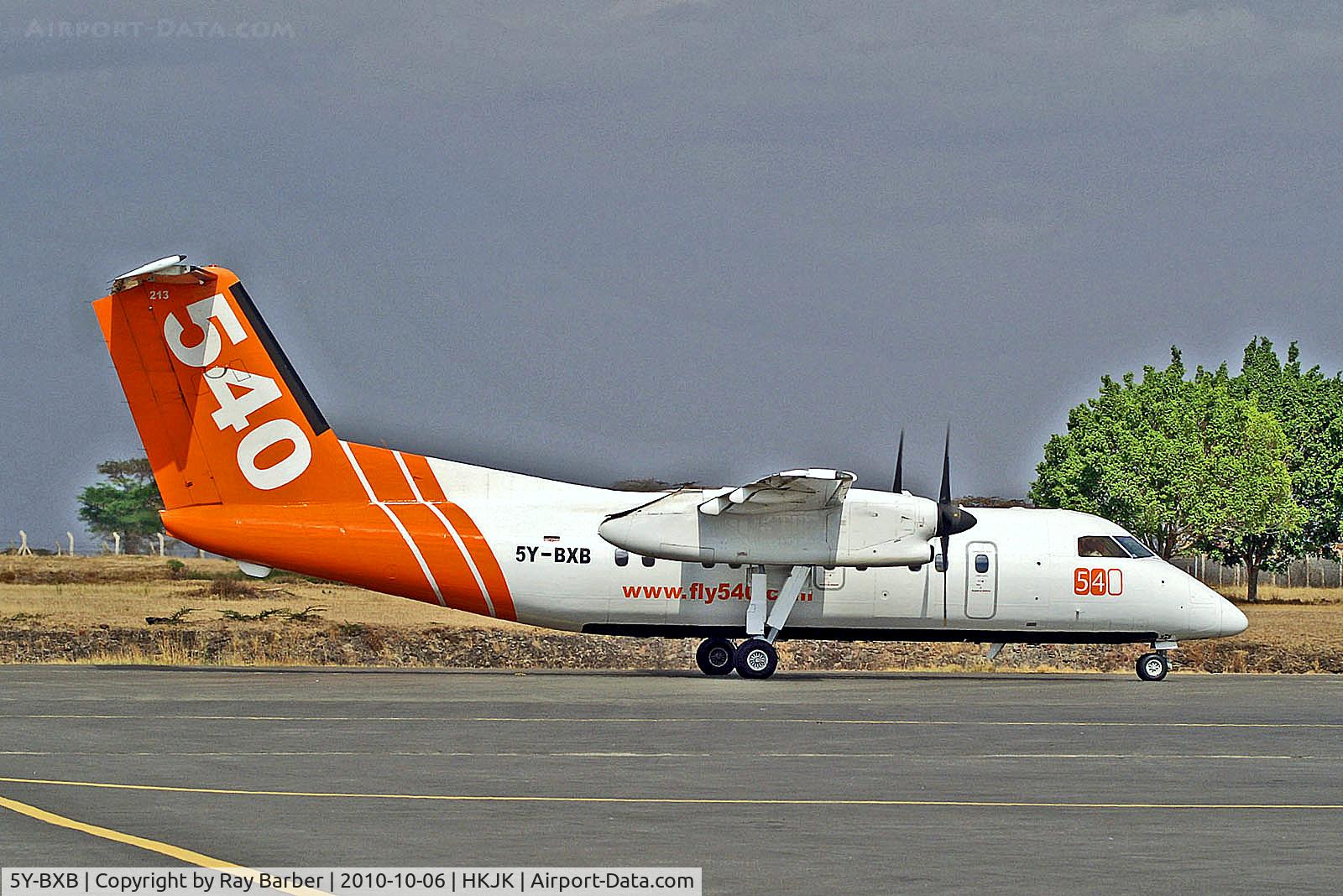 5Y-BXB, 1990 De Havilland Canada DHC-8-102 Dash 8 C/N 213, 5Y-BXB   De Havilland Canada DHC-8-102 Dash 8 [213] (Fly 540) Nairobi-Jomo Kenyatta Int'l~5Y 06/10/2010