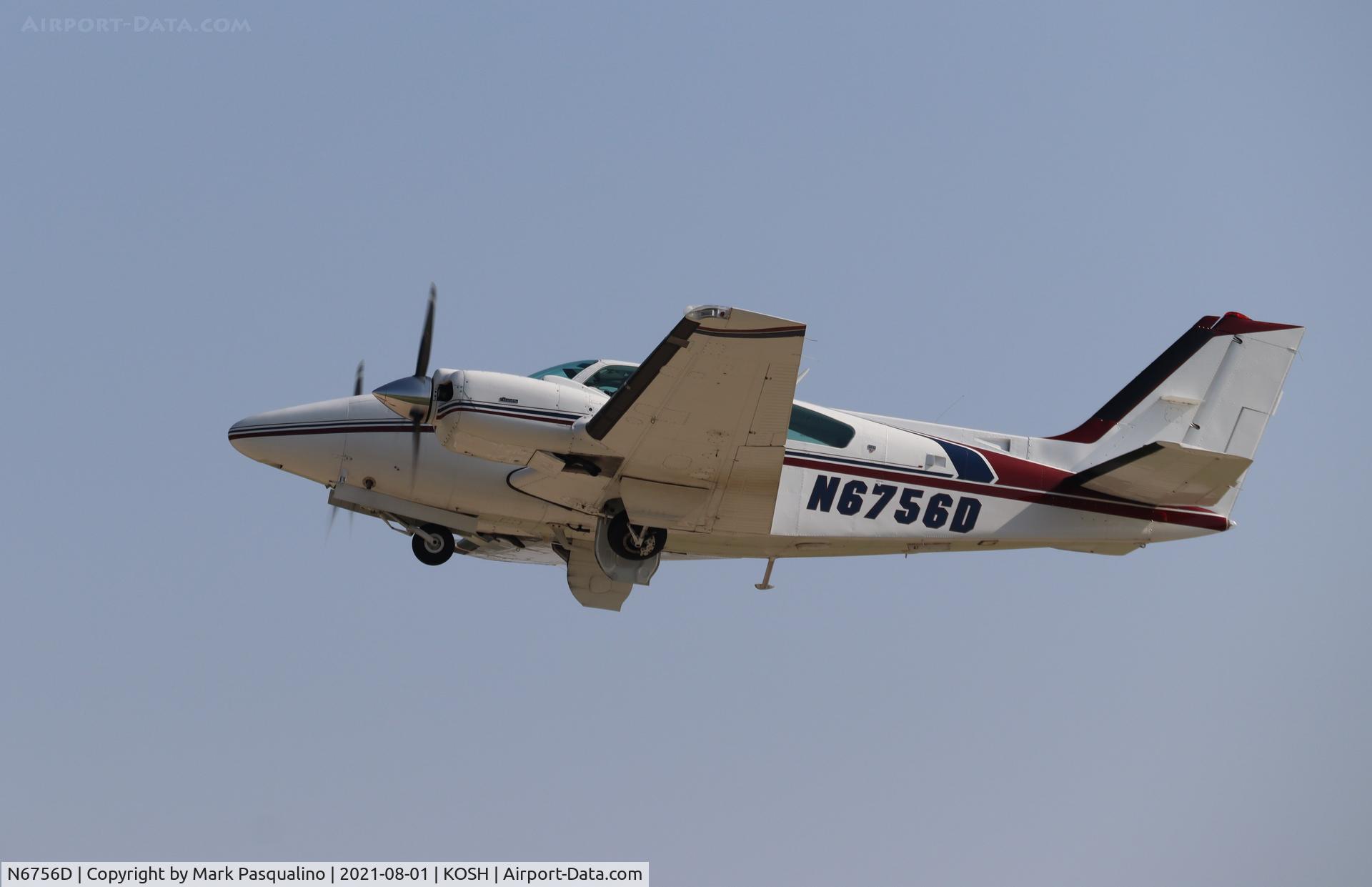 N6756D, 1980 Beech E-55 Baron C/N TE-1181, Beech E55