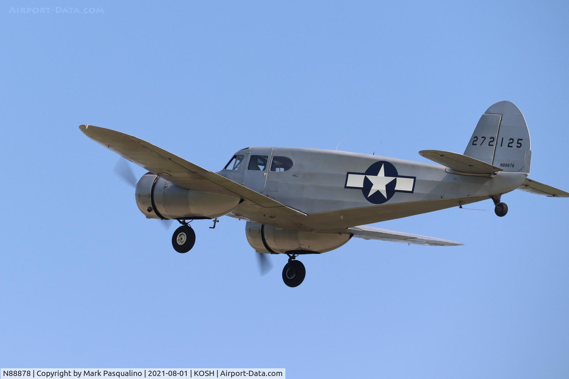 N88878, 1943 Cessna UC-78C (T-50) Bobcat C/N 4121, Cessna UC-78C