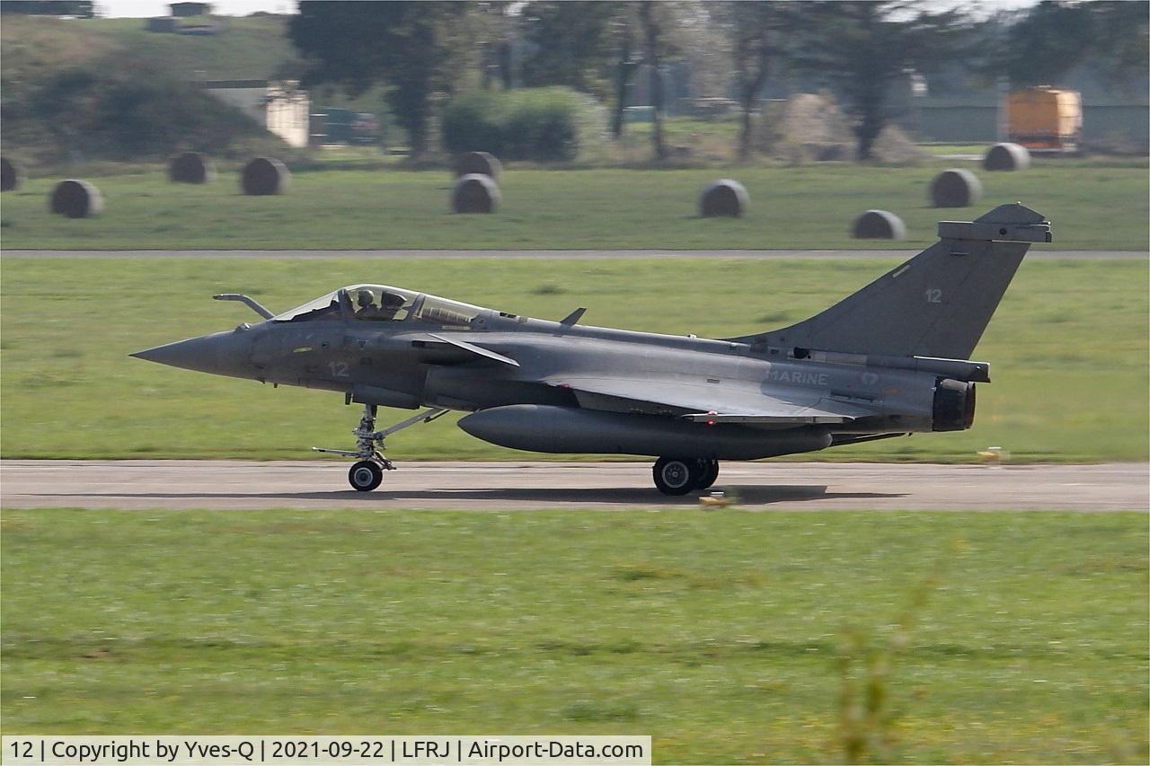 12, Dassault Rafale M C/N 12, Dassault Rafale M, Take off run rwy 07, Landivisiau naval air base (LFRJ)