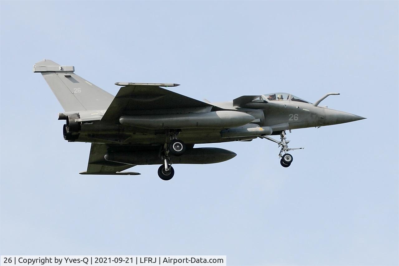 26, Dassault Rafale M C/N 26, Dassault Rafale M, On final rwy 07, Landivisiau naval air base (LFRJ)