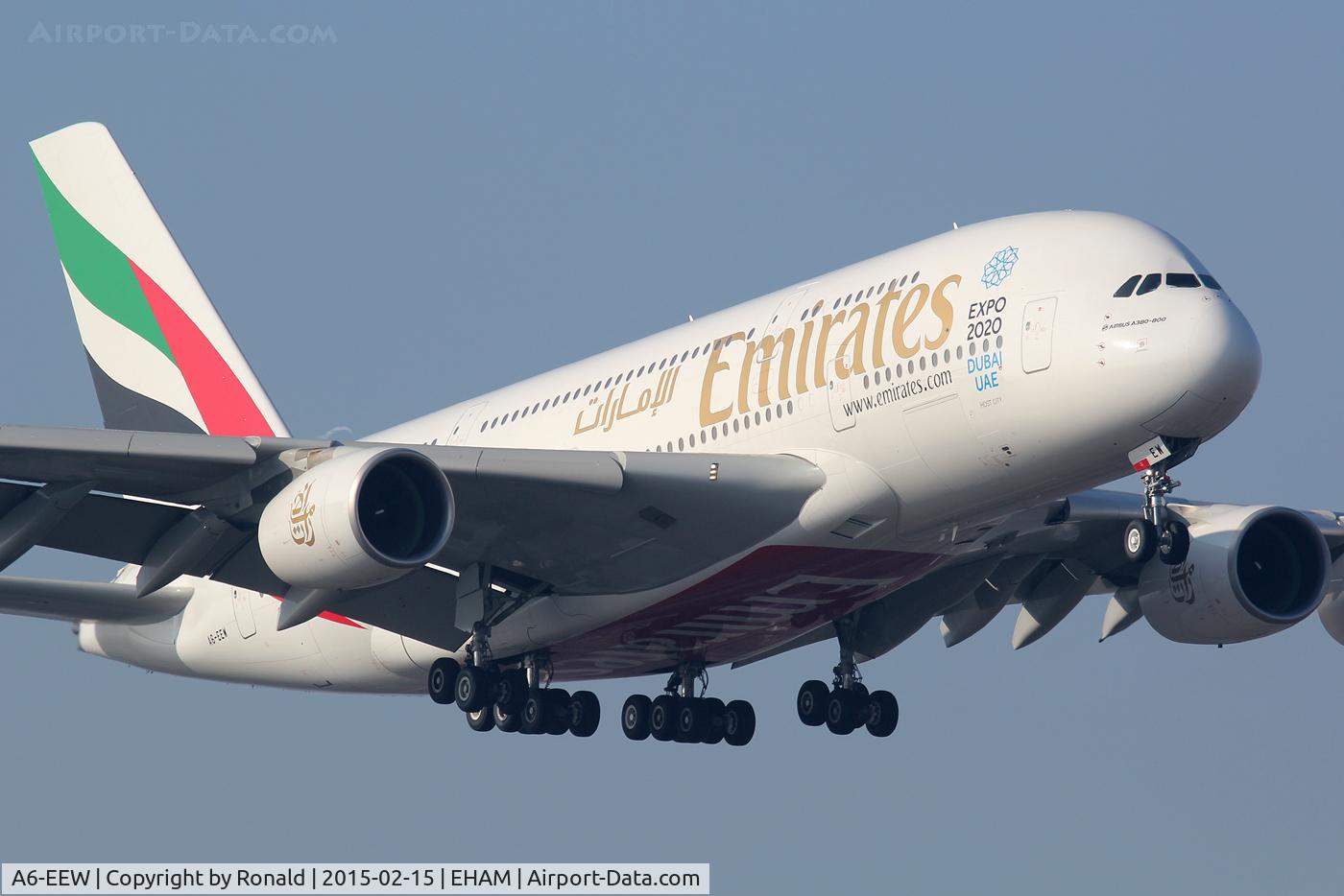 A6-EEW, 2013 Airbus A380-861 C/N 153, at spl