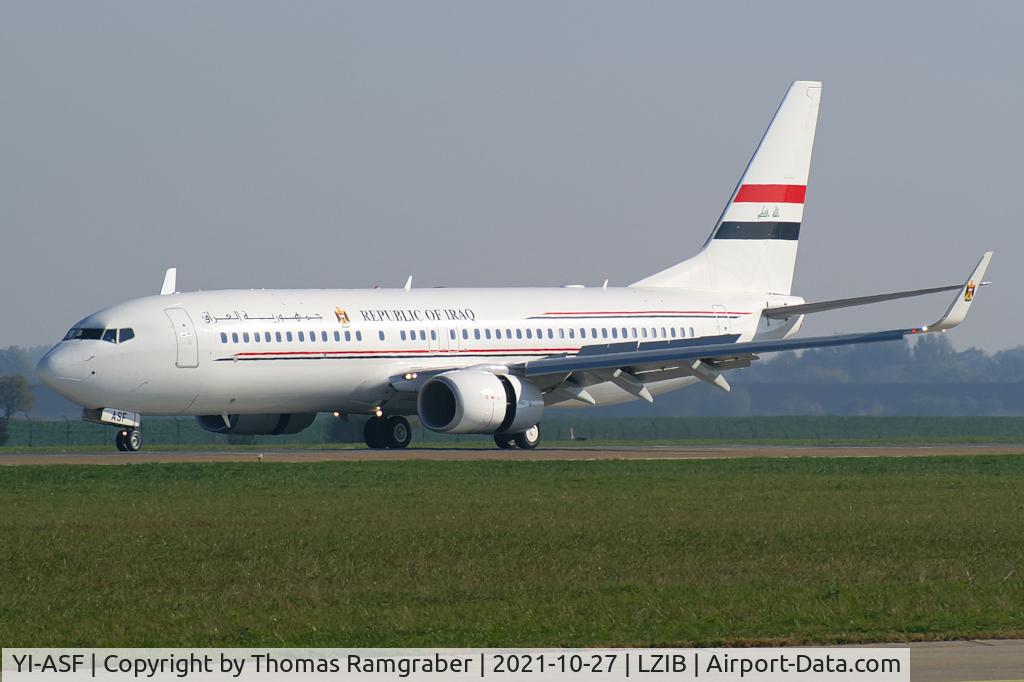 YI-ASF, 2013 Boeing 737-81Z C/N 40105, Iraq - Government Boeing 737-800