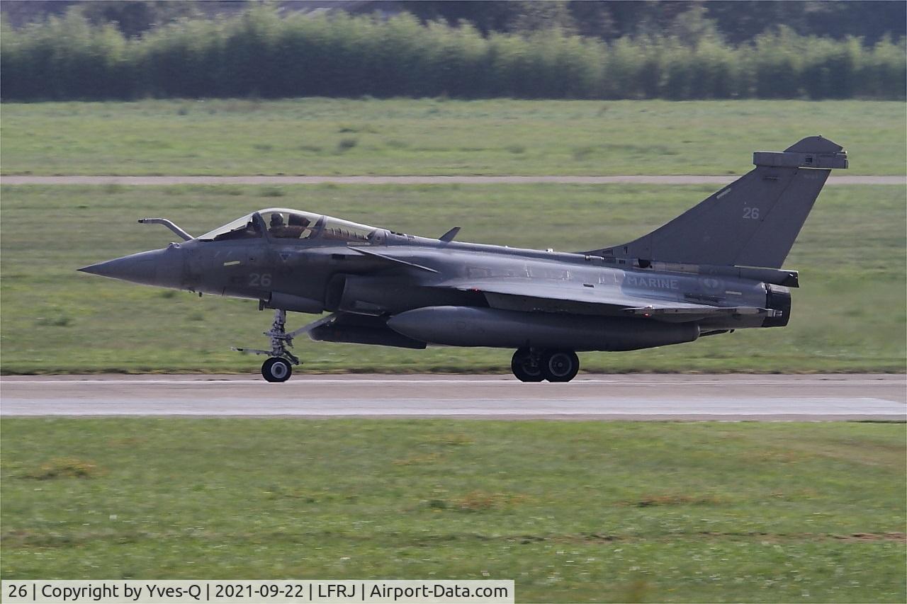26, Dassault Rafale M C/N 26, Dassault Rafale M, Take off run rwy 07, Landivisiau naval air base (LFRJ)