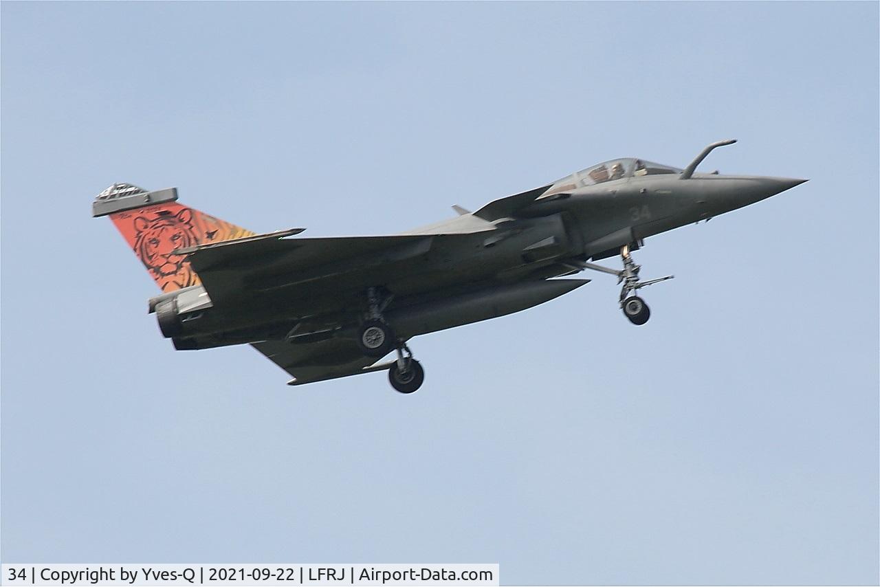 34, Dassault Rafale M C/N 34, Dassault Rafale M, On final rwy 07, Landivisiau naval air base (LFRJ)
