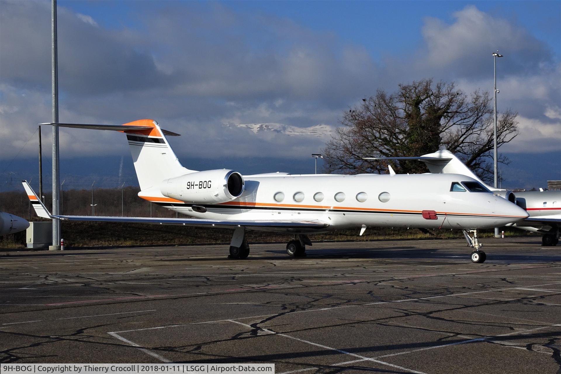9H-BOG, 2007 Gulfstream Aerospace GIV-X (G450) C/N 4106, Parked at Geneva, Switzerland
