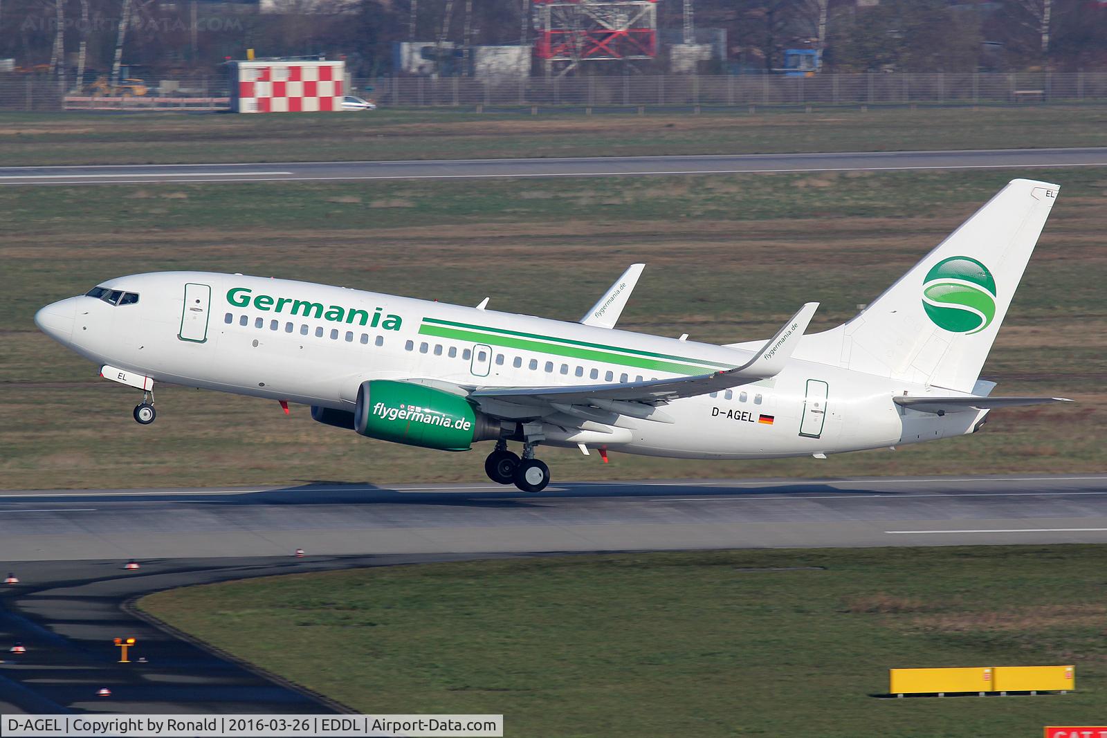 D-AGEL, 1997 Boeing 737-75B C/N 28110, at dus