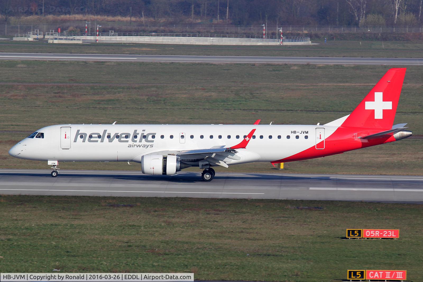 HB-JVM, 2010 Embraer 190LR (ERJ-190-100LR) C/N 19000349, at dus