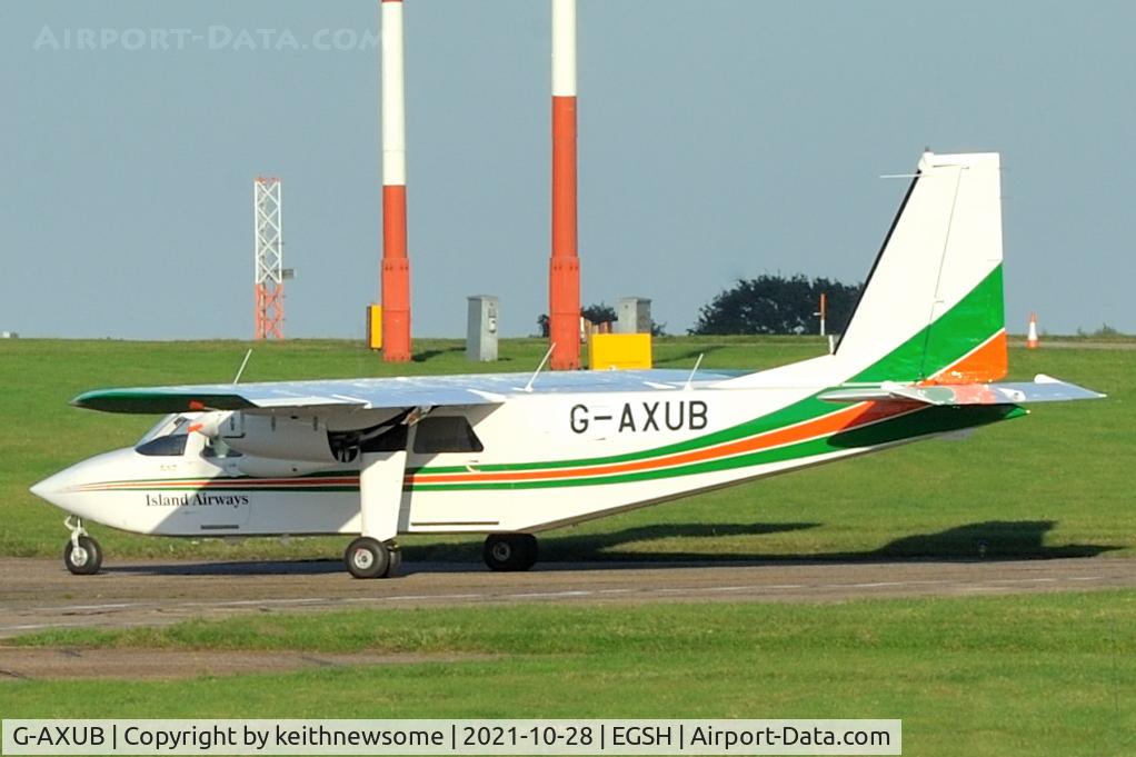 G-AXUB, 1969 Britten-Norman BN-2A Islander C/N 121, Removed from spray shop for Island Airways, Charlevoix, Michigan, USA.