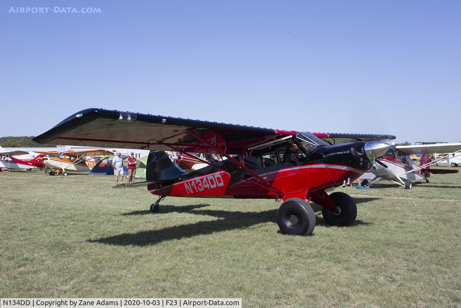 N134DD, 2008 Aviat A-1C-200 Husky C/N 3015, At the 2020 Ranger Tx Fly-in