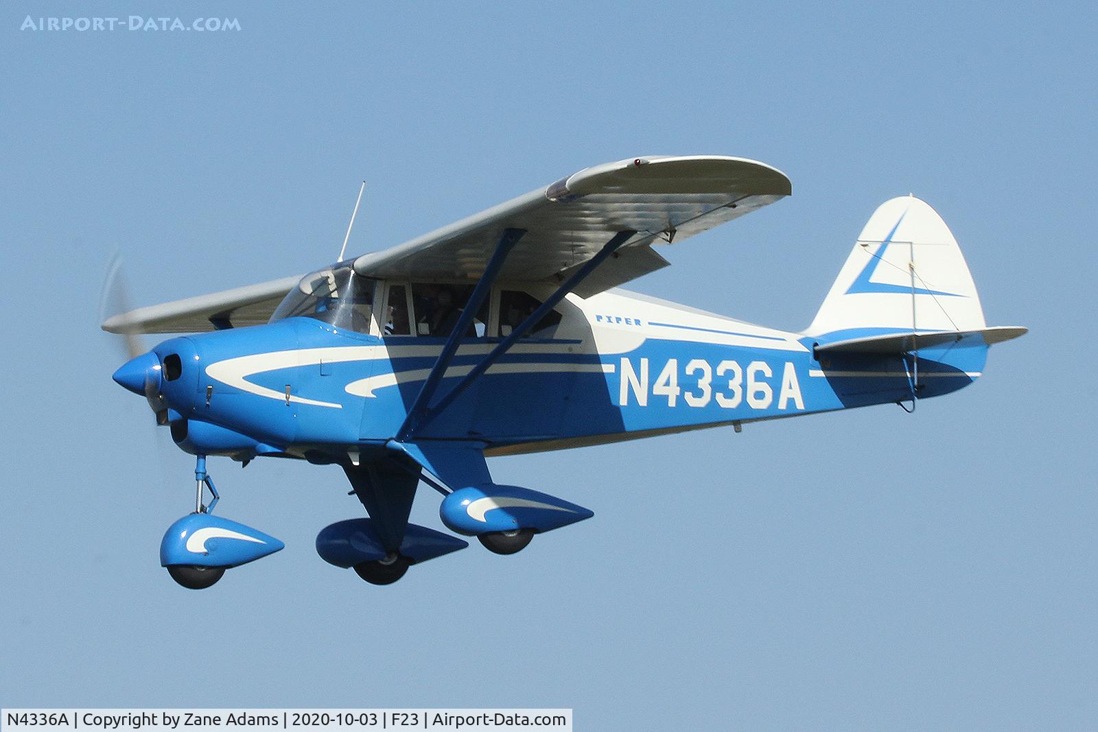 N4336A, 1956 Piper PA-22 C/N 22-3691, At the 2020 Ranger Tx Fly-in