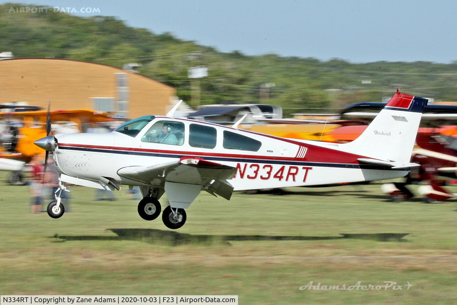 N334RT, 1971 Beech G33 Bonanza C/N CD-1263, At the 2020 Ranger Tx Fly-in