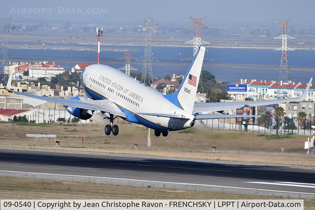 09-0540, 2010 Boeing C-40C Clipper (737-7BC BBJ) C/N 40706, US AIR FORCE callsign SPAR12