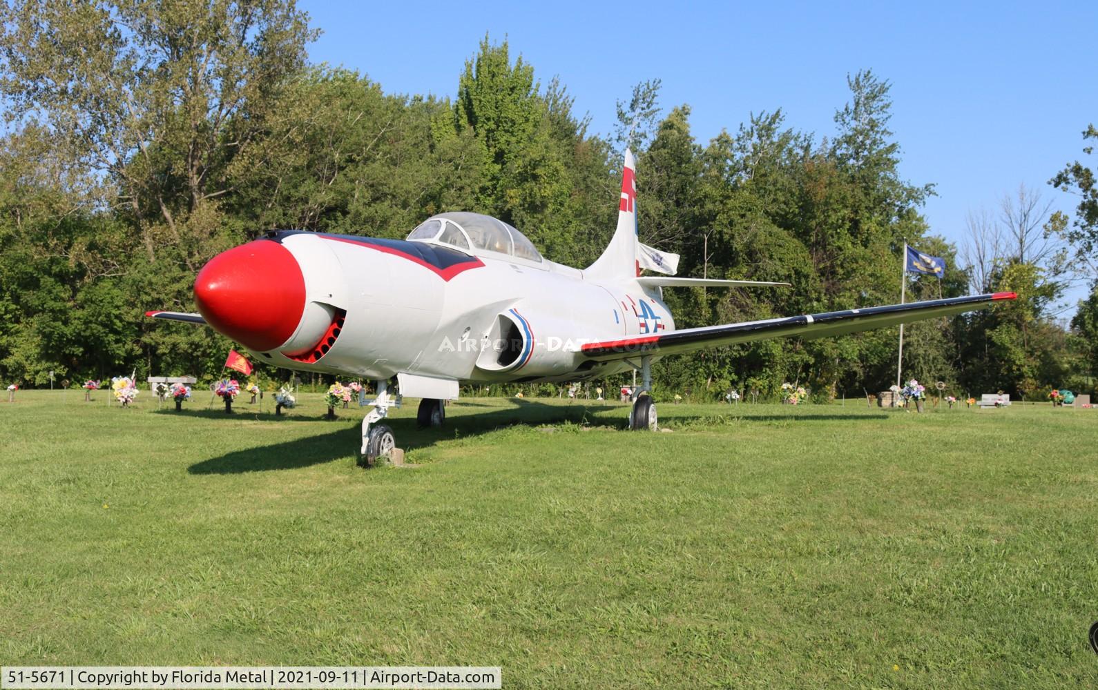 51-5671, 1951 Lockheed F-94C Starfire C/N 880-8267, Erie PA gate guard 2021