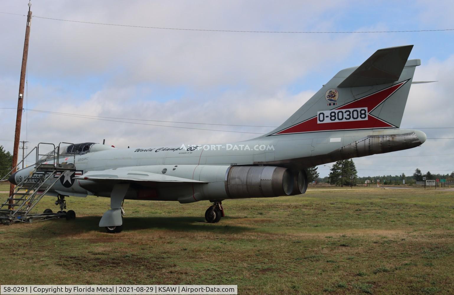 58-0291, 1958 McDonnell F-101B-105-MC Voodoo C/N 663, F-101B gate guard 2021