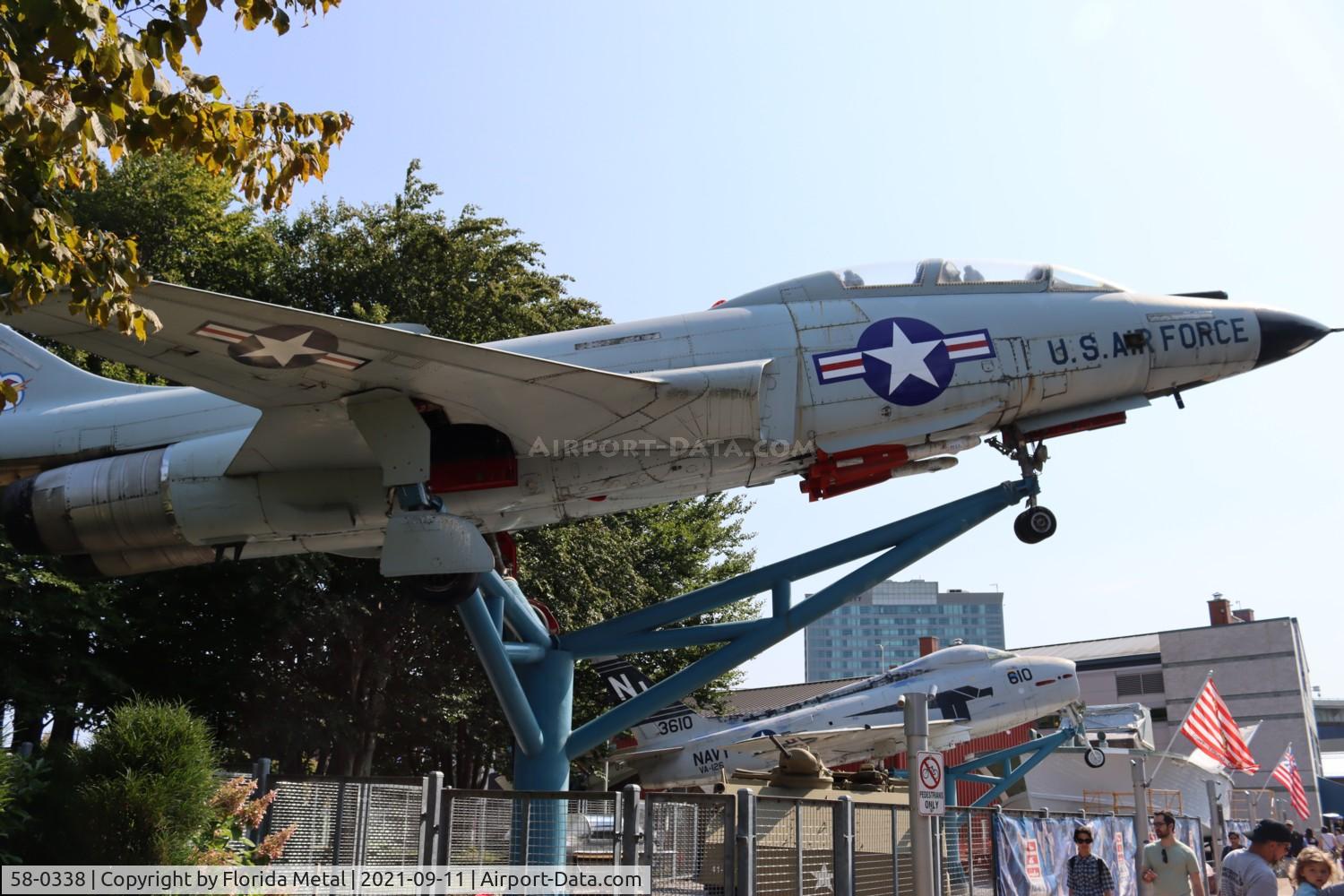 58-0338, 1958 McDonnell F-101F Voodoo C/N 710, F-101 Buffalo NY gate guard 2021