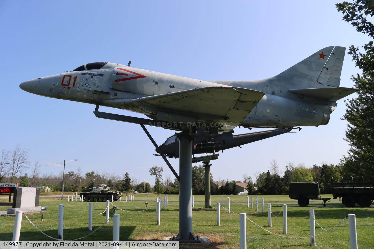 149977, Douglas A-4E Skyhawk C/N 13030, A-4E gate guard 2021 Hamburg NY
