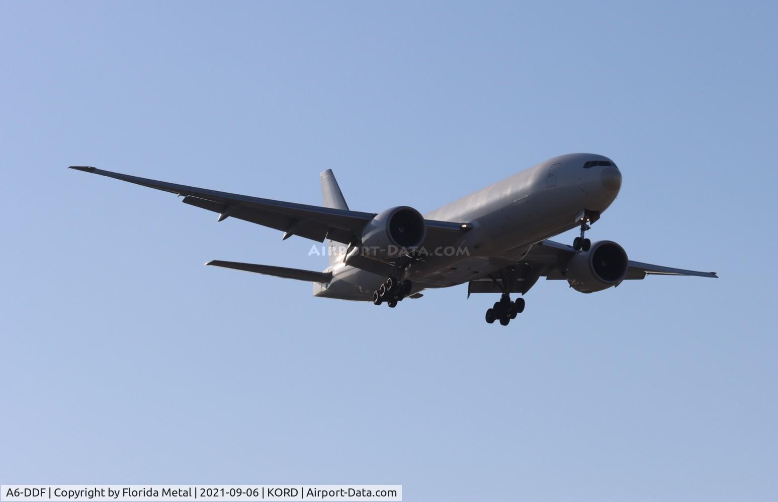 A6-DDF, 2018 Boeing 777F C/N 60509, KORD spotting 2021