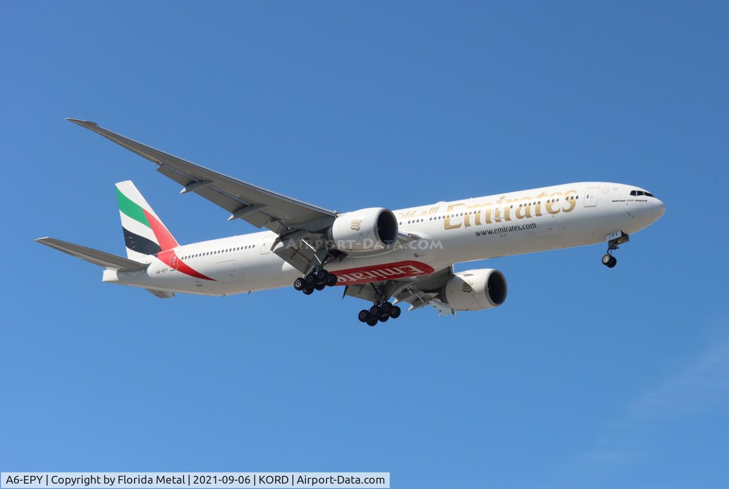 A6-EPY, 2016 Boeing 777-31H/ER C/N 42344, KORD spotting 2021