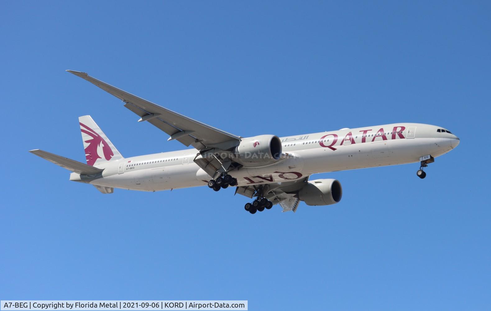 A7-BEG, 2015 Boeing 777-3DZ/ER C/N 60333, KORD spotting 2021