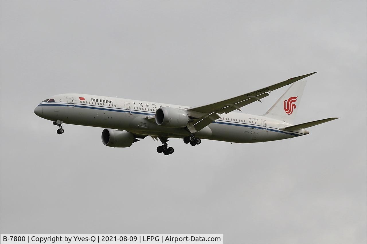 B-7800, 2016 Boeing 787-9 Dreamliner C/N 34308, Boeing 787-9 Dreamliner, Short approach rwy26L, Roissy Charles De Gaulle airport (LFPG-CDG)
