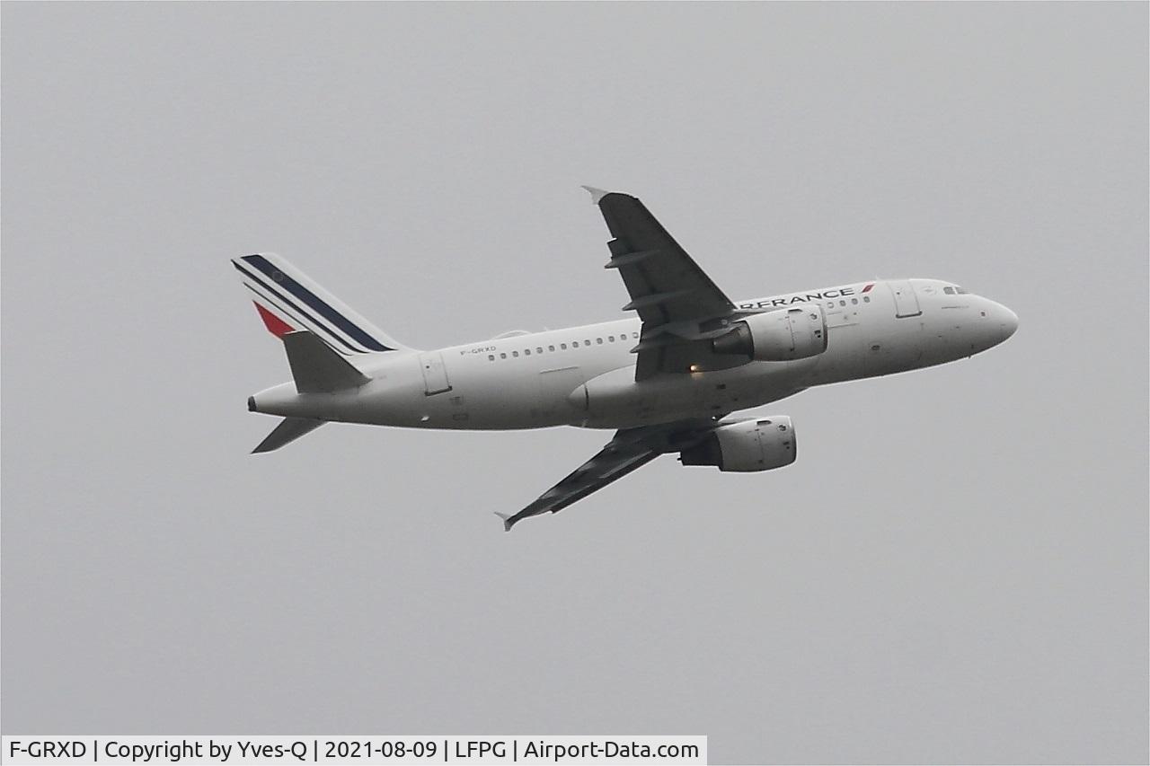 F-GRXD, 2002 Airbus A319-111 C/N 1699, Airbus A319-111, Take off rwy 08L, Roissy Charles De Gaulle airport (LFPG-CDG)