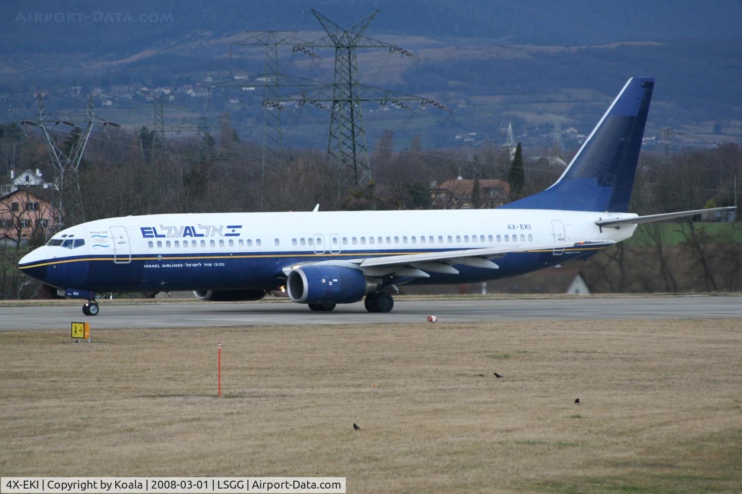 4X-EKI, 1999 Boeing 737-86N C/N 28587, Flying for Sun D'or with basic North American Airlines c/s