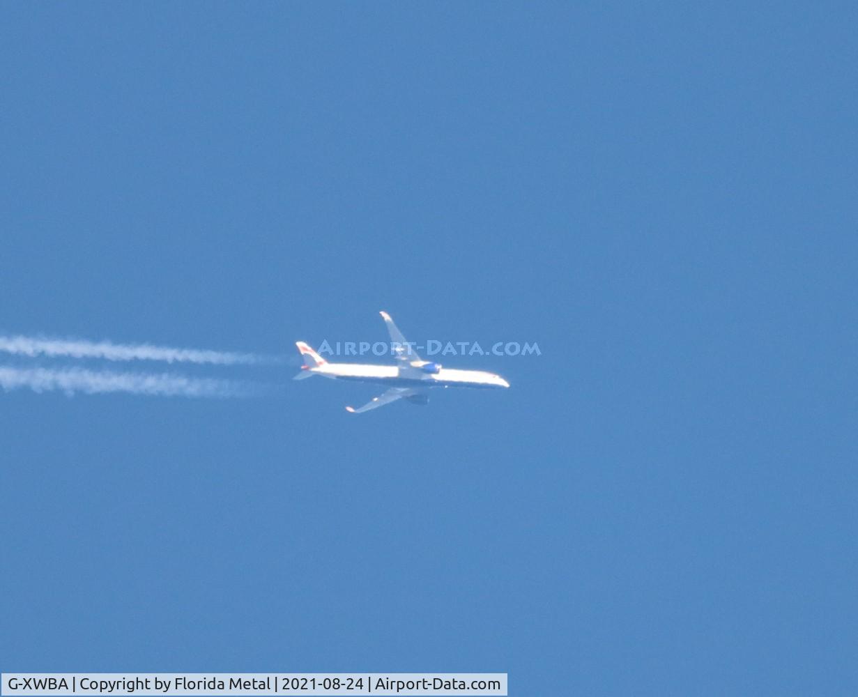 G-XWBA, 2019 Airbus A350-1041 C/N 326, In Flight over Detroit area from LHR to ORD avoiding line of storms
