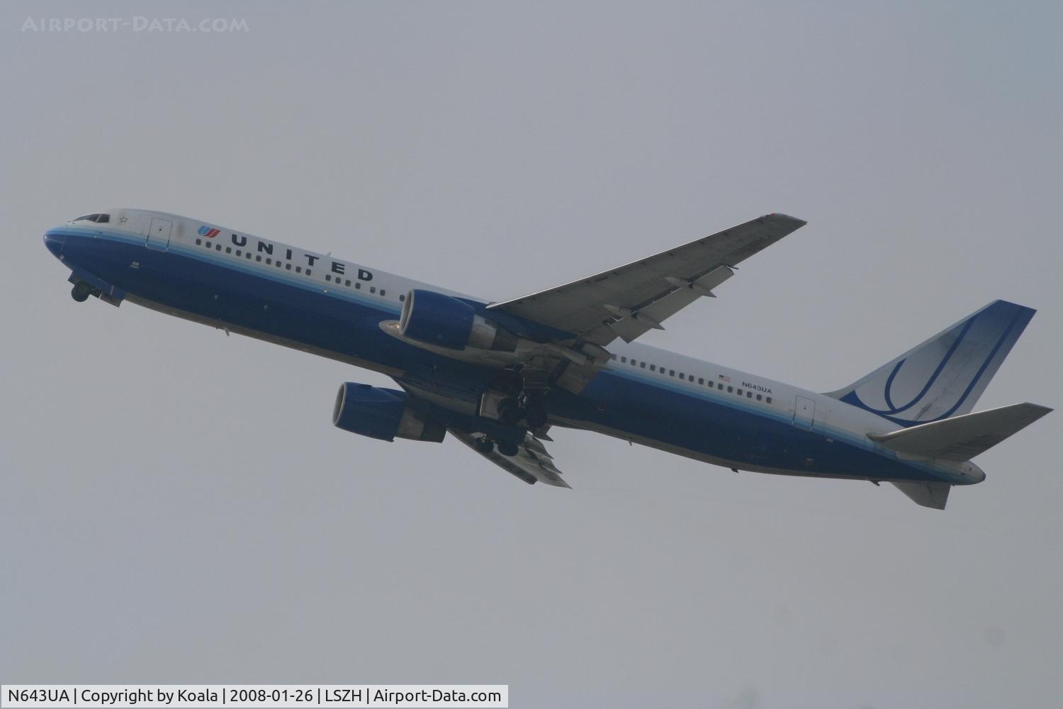 N643UA, 1991 Boeing 767-322/ER C/N 25093, Old c/s