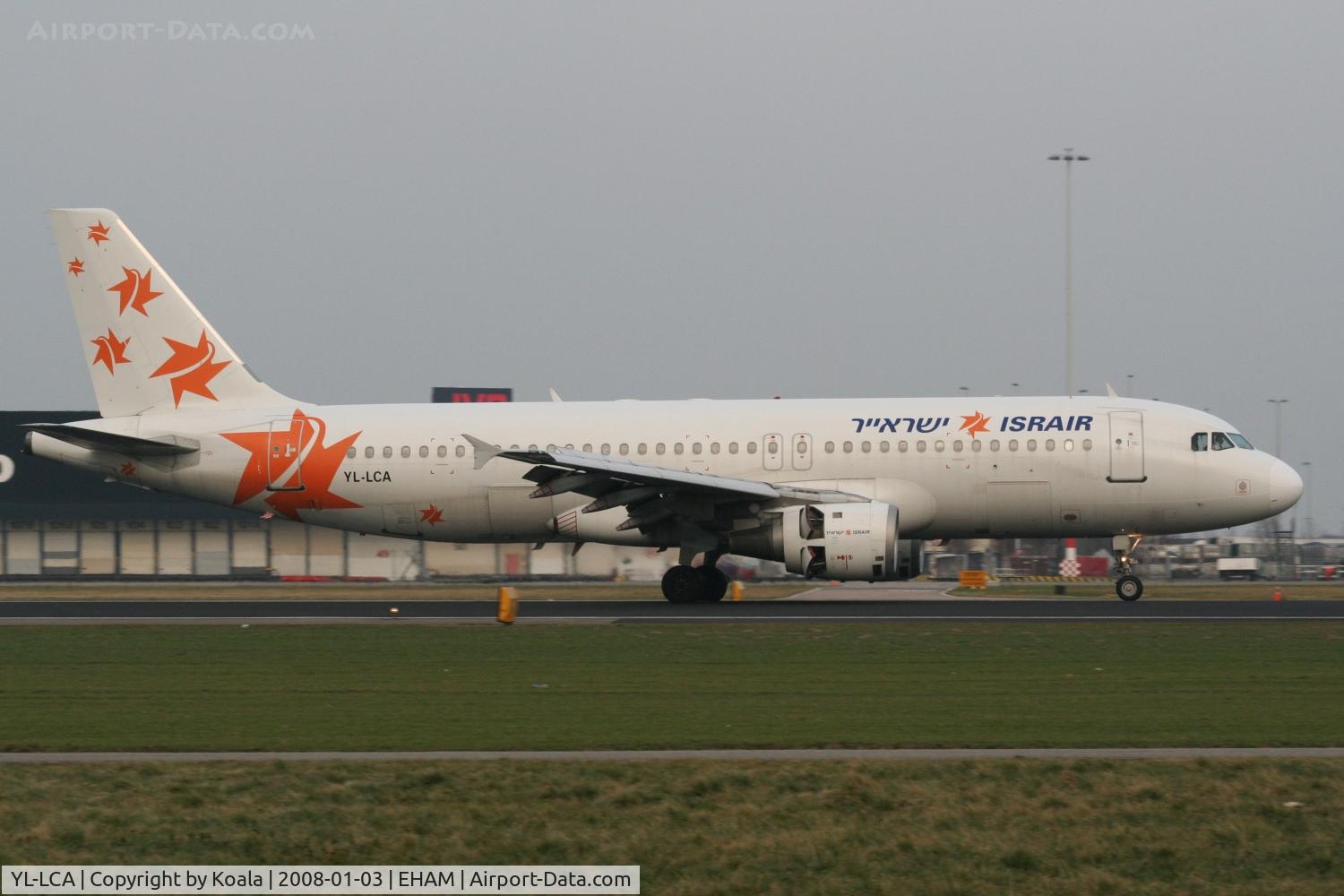 YL-LCA, 1992 Airbus A320-211 C/N 333, Arrival form Tel Aviv.