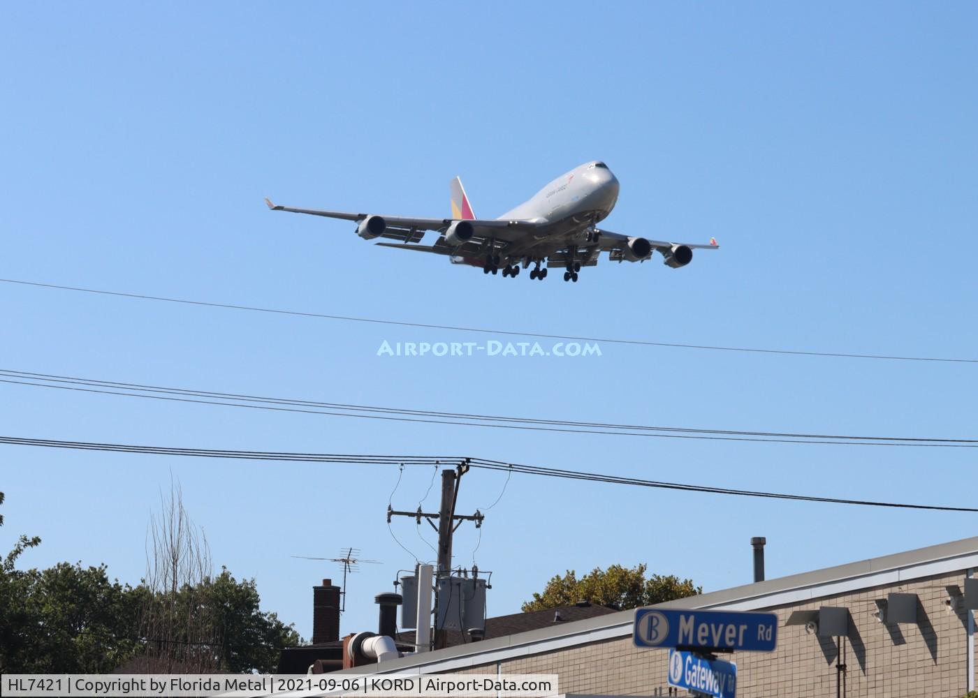 HL7421, 1996 Boeing 747-48EM C/N 25784, KORD spotting 2021