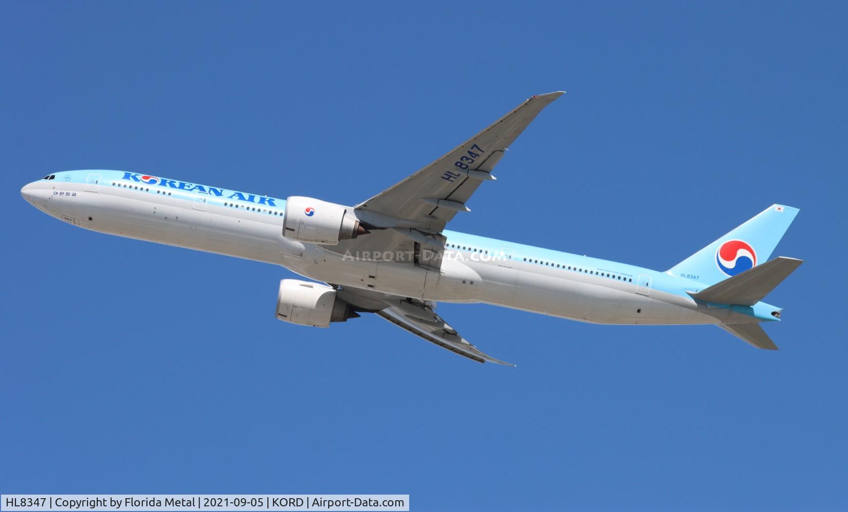 HL8347, 2019 Boeing 777-300/ER C/N 63435, KORD spotting 2021