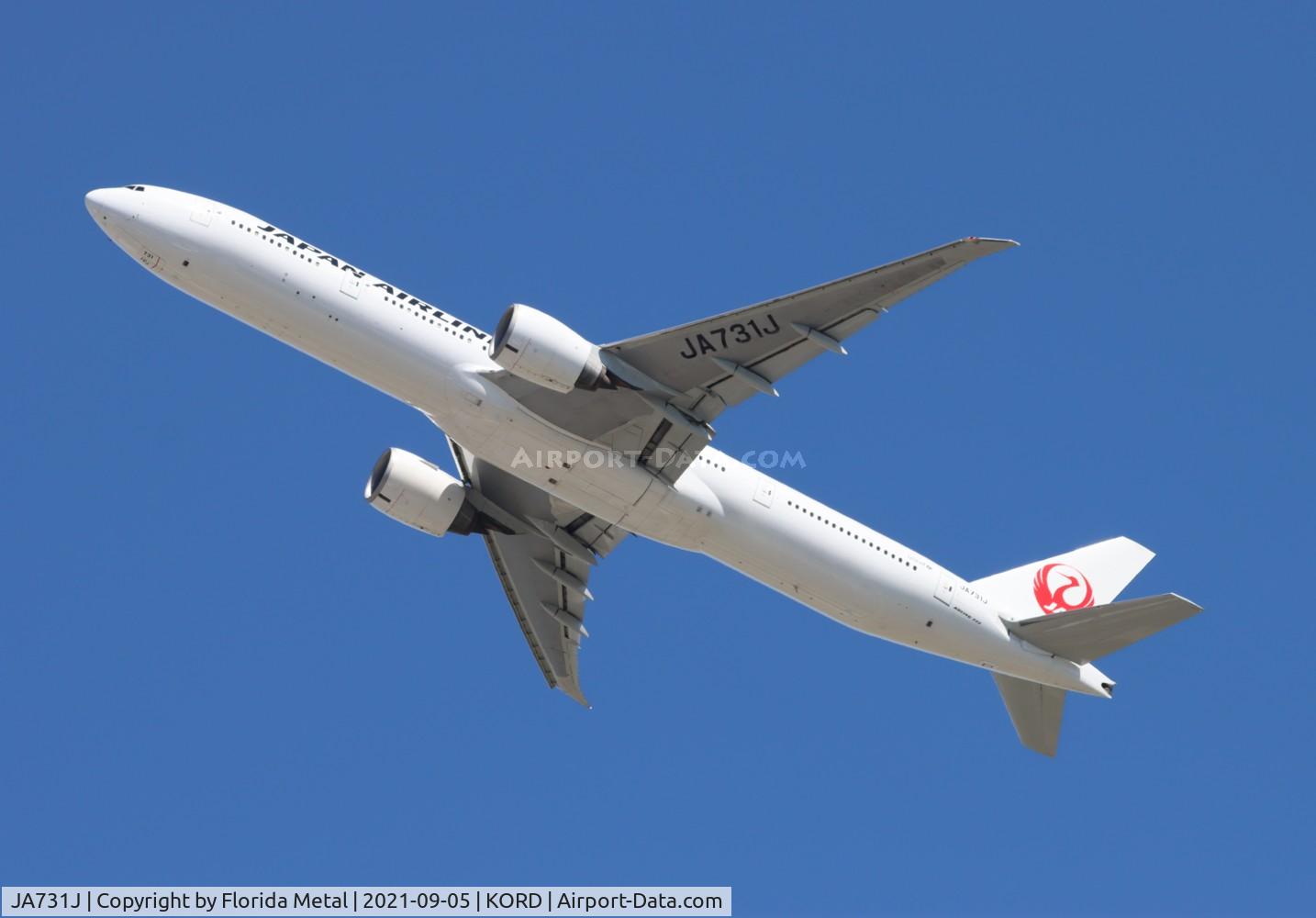 JA731J, 2003 Boeing 777-346/ER C/N 32431, ORD spotting 2021