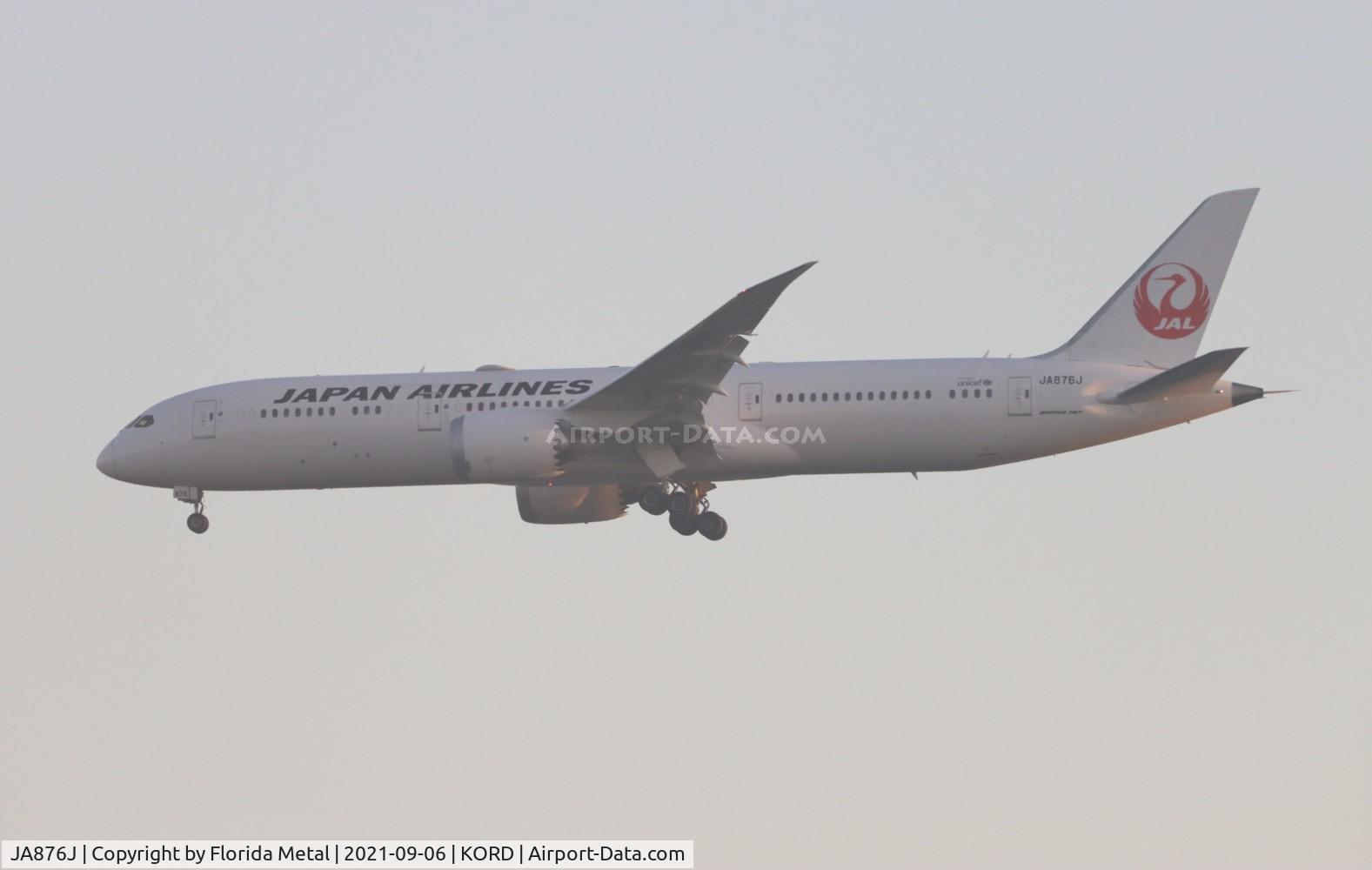 JA876J, 2019 Boeing 787-9 Dreamliner C/N 35430, Japan Airlines