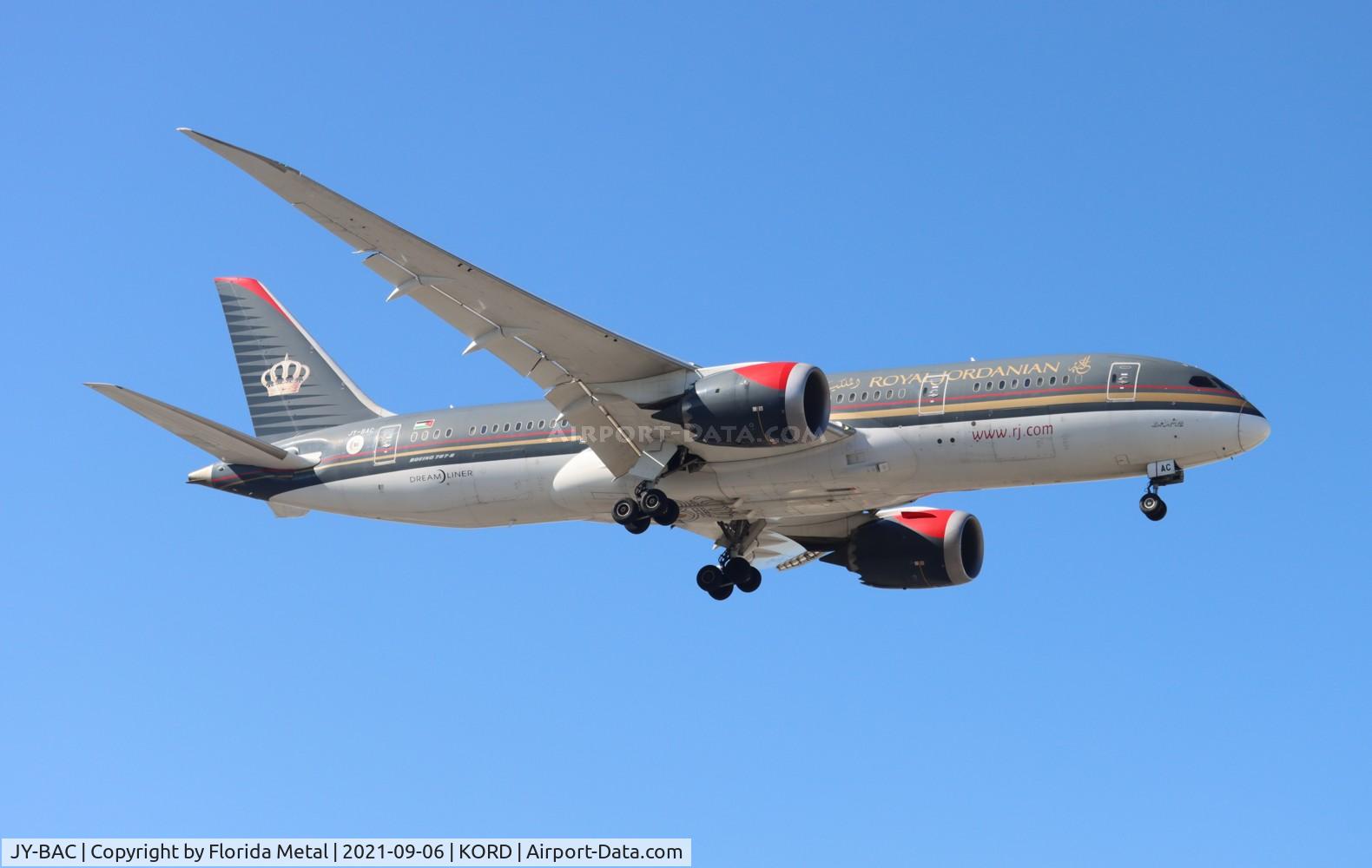 JY-BAC, 2014 Boeing 787-8 Dreamliner C/N 37164, KORD spotting 2021