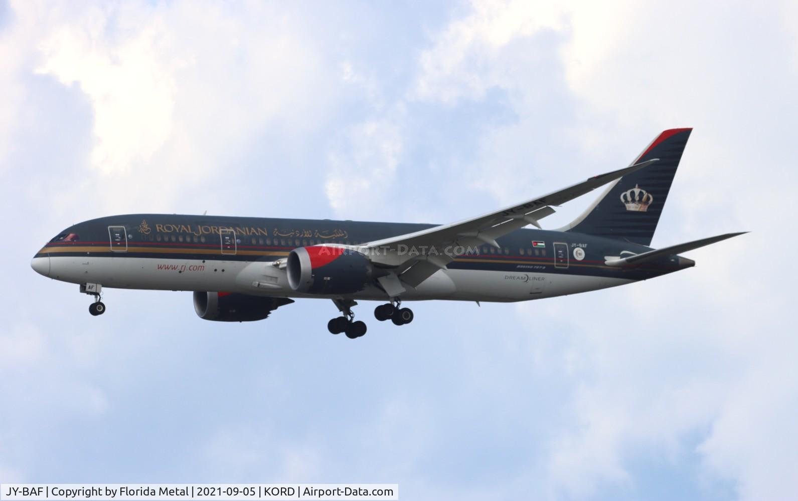 JY-BAF, 2014 Boeing 787-8 Dreamliner Dreamliner C/N 36112, KORD spotting 2021