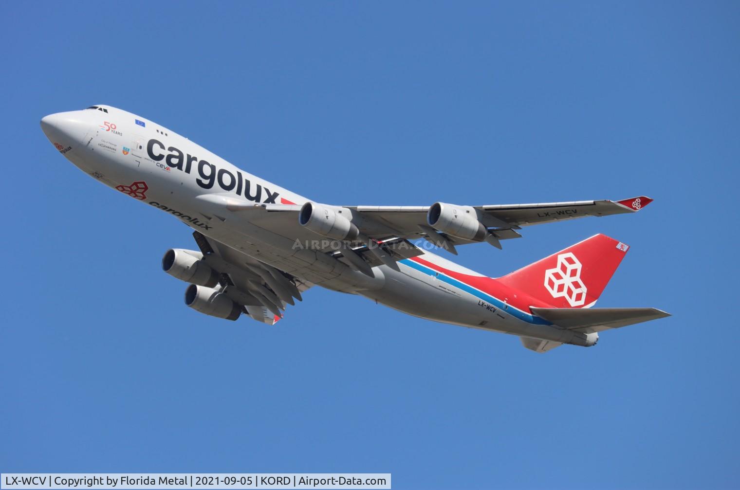 LX-WCV, 2007 Boeing 747-4R7F C/N 35804, KORD spotting 2021
