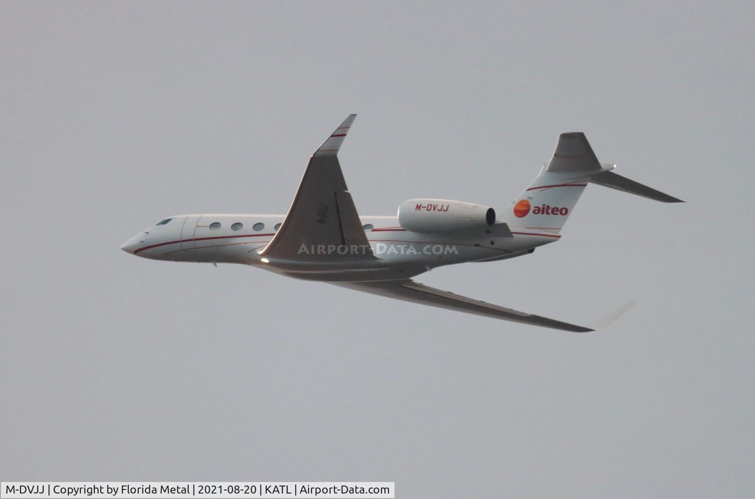 M-DVJJ, 2020 Gulfstream Aerospace GVI (G650ER) C/N 6439, ATL spotting 2021