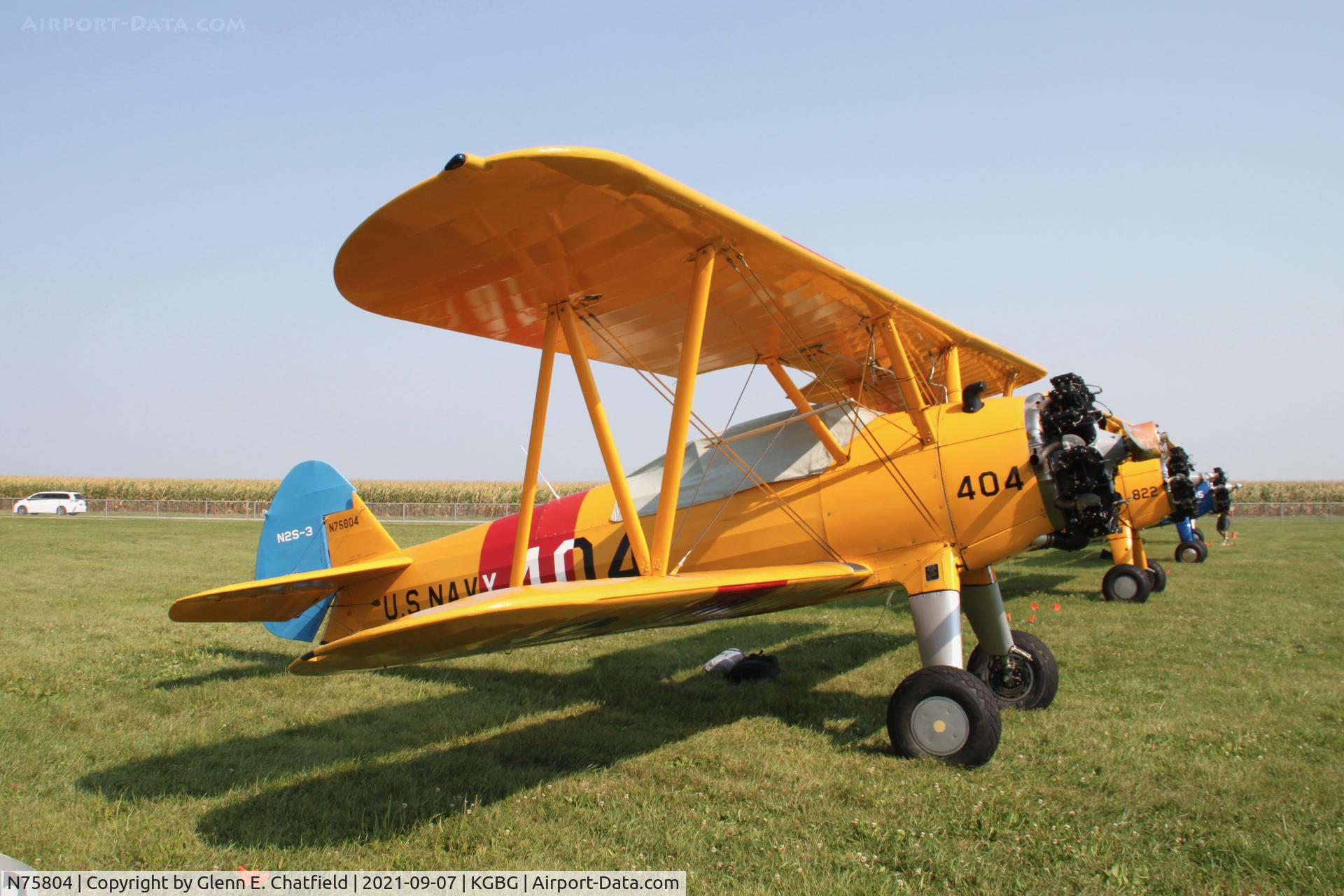 N75804, 1941 Boeing B75N1 C/N 75-1291, At the Stearman Fly-in
