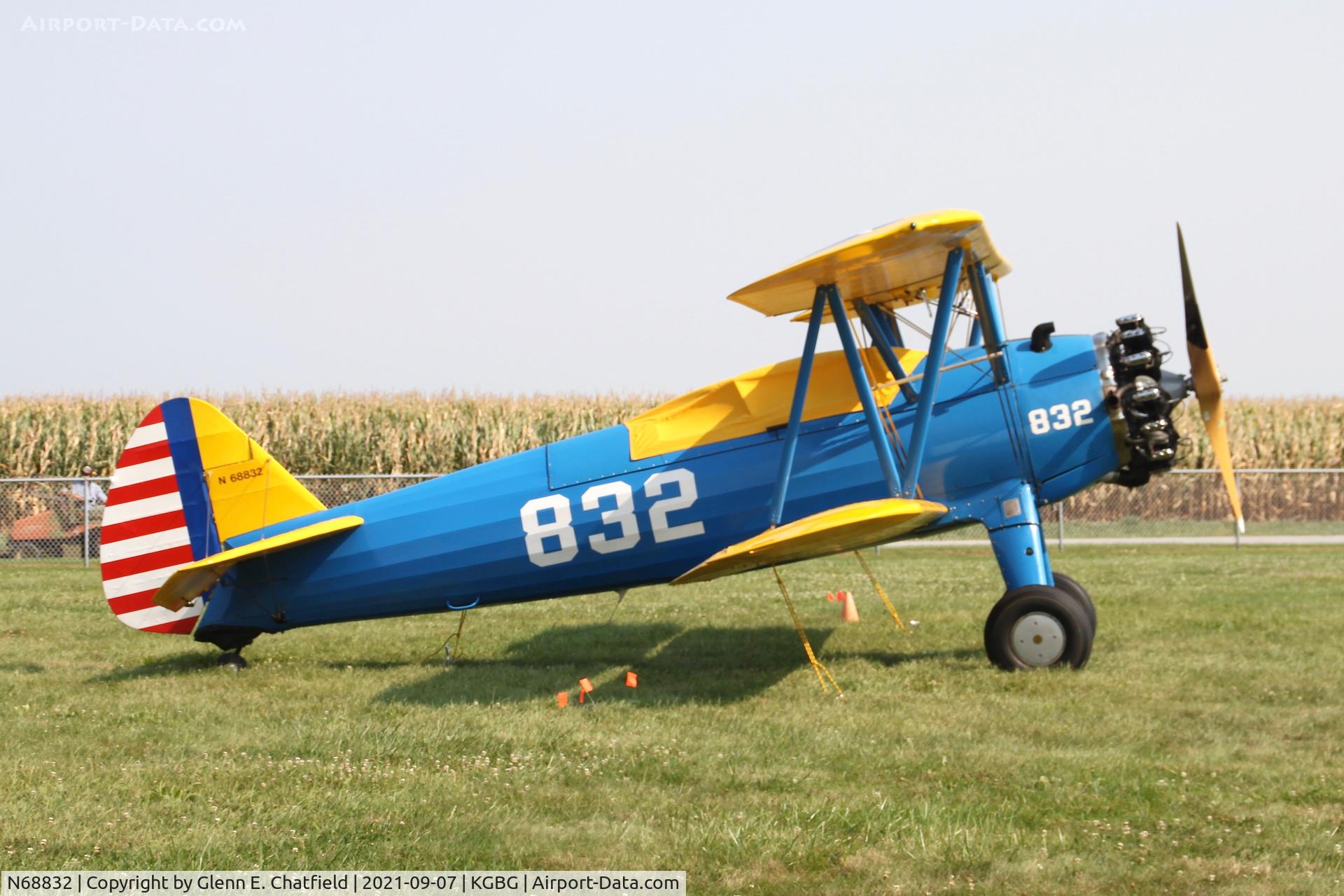 N68832, Boeing E75 C/N 755654, At the Stearman Fly-in