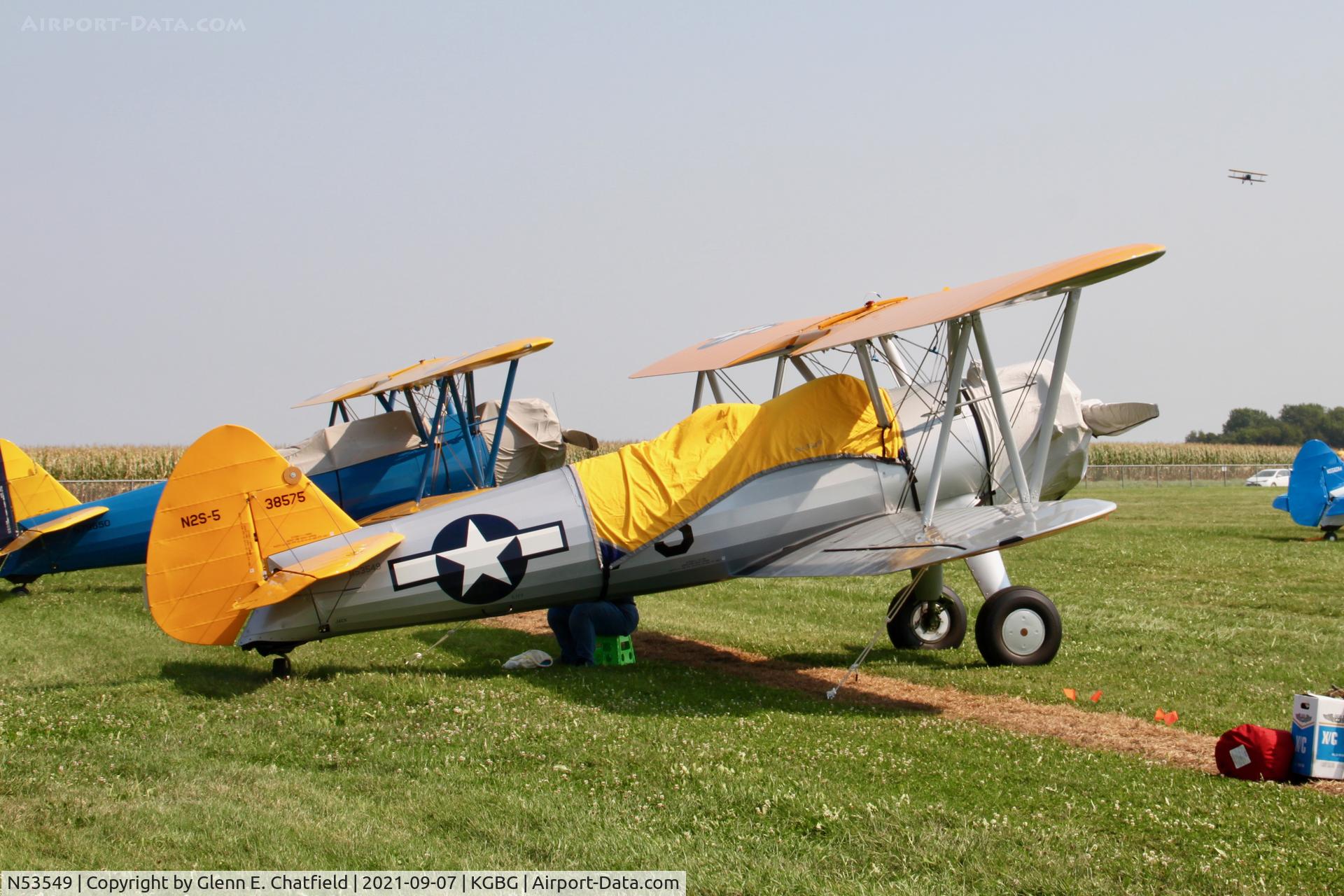 N53549, Boeing E75N1 C/N 75-8196, At the Stearman Fly-in