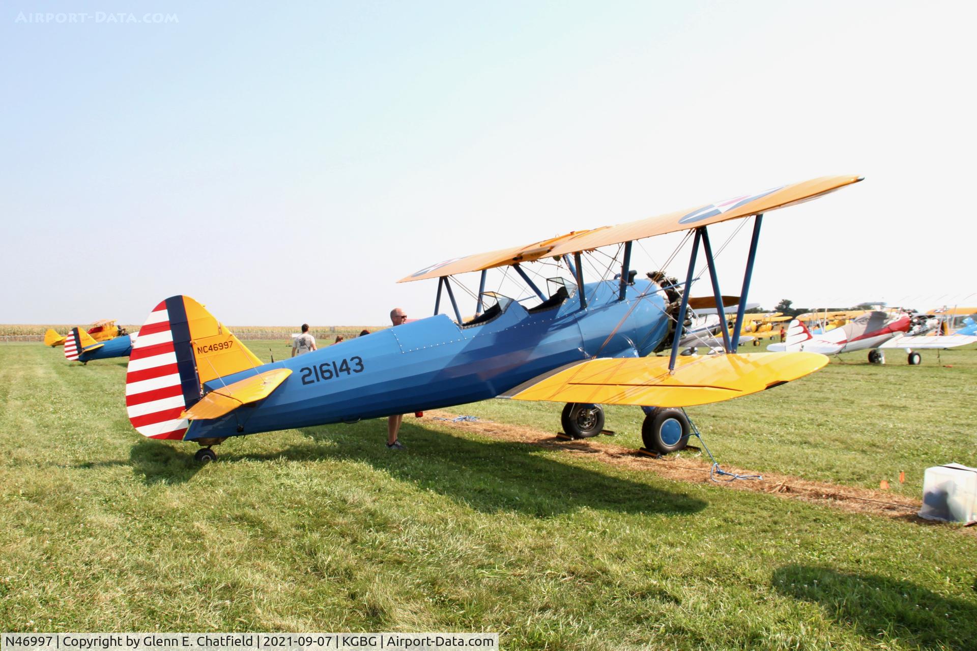 N46997, 1942 Boeing A75N1(PT17) C/N 75-4306, At the Stearman Fly-in