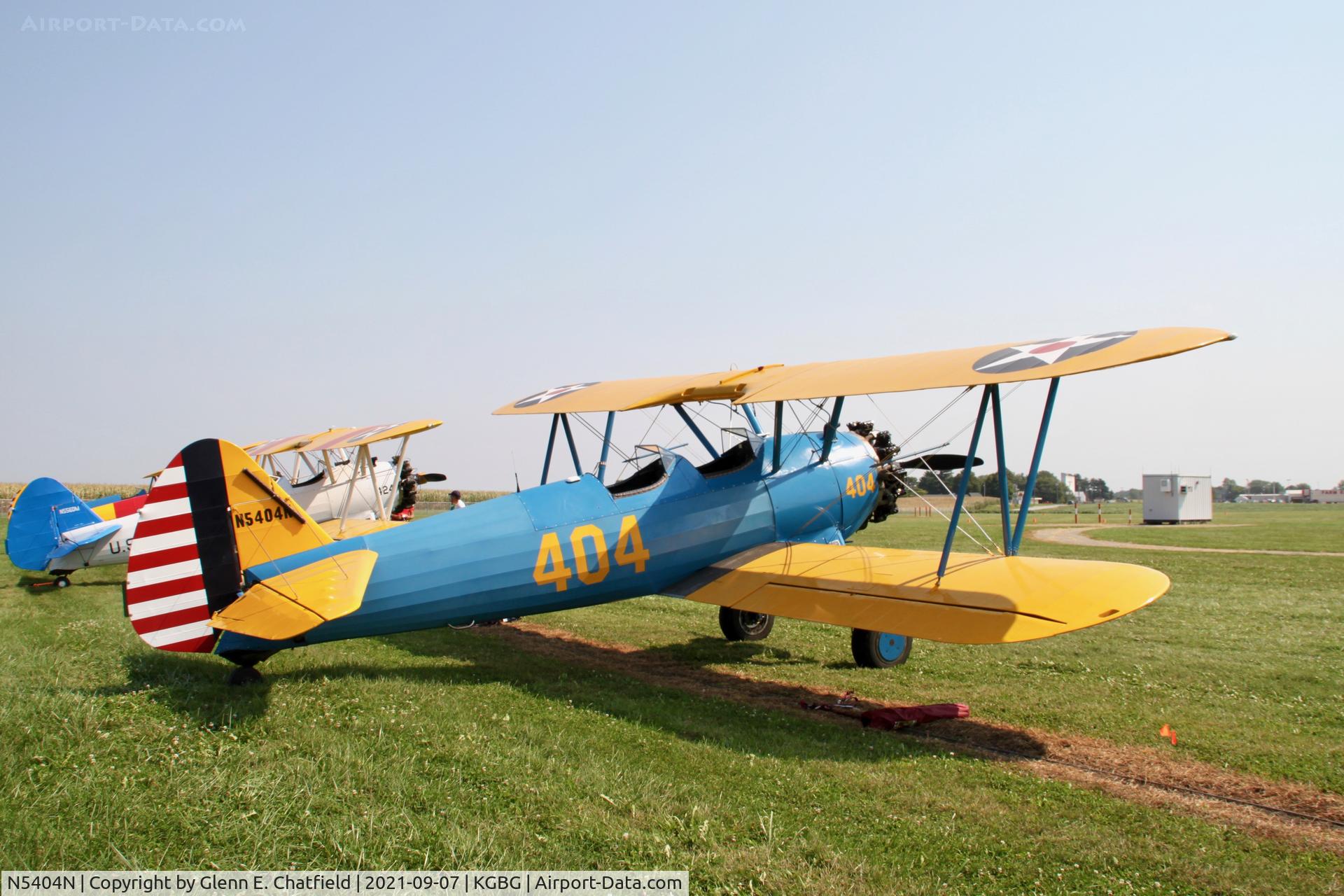 N5404N, 1943 Boeing B75N1 C/N 75-7247, At the Stearman Fly-in