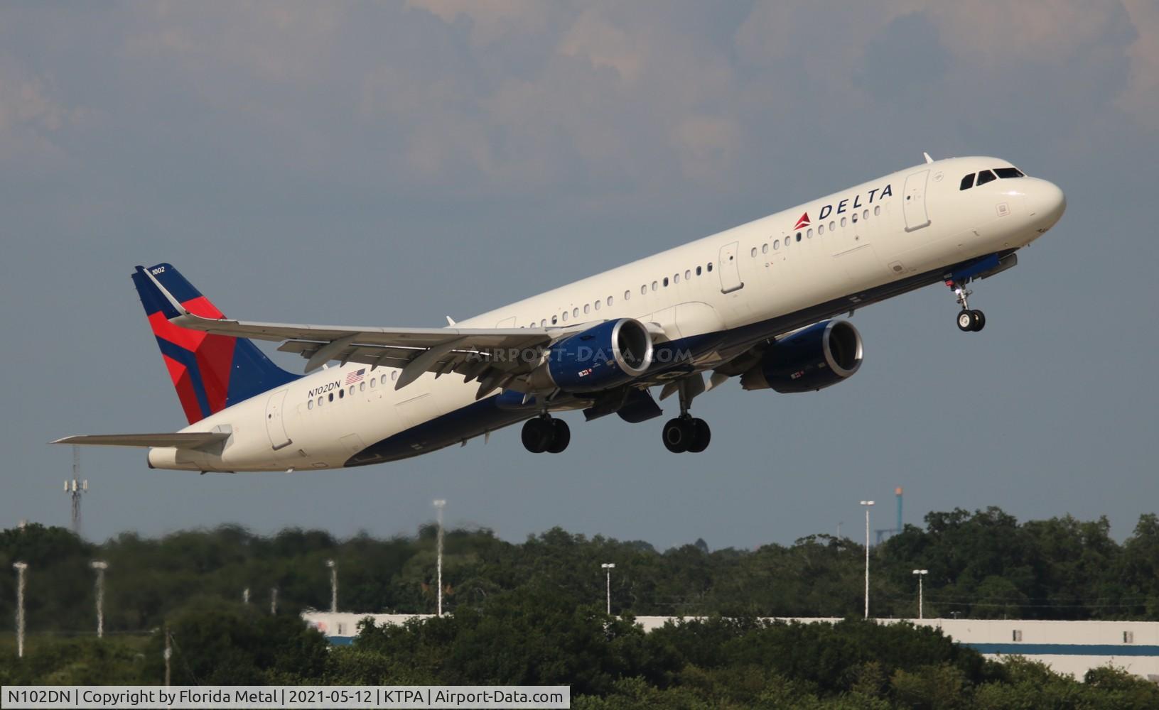 N102DN, 2020 Airbus A321-211 C/N 9485, TPA spotting 2021