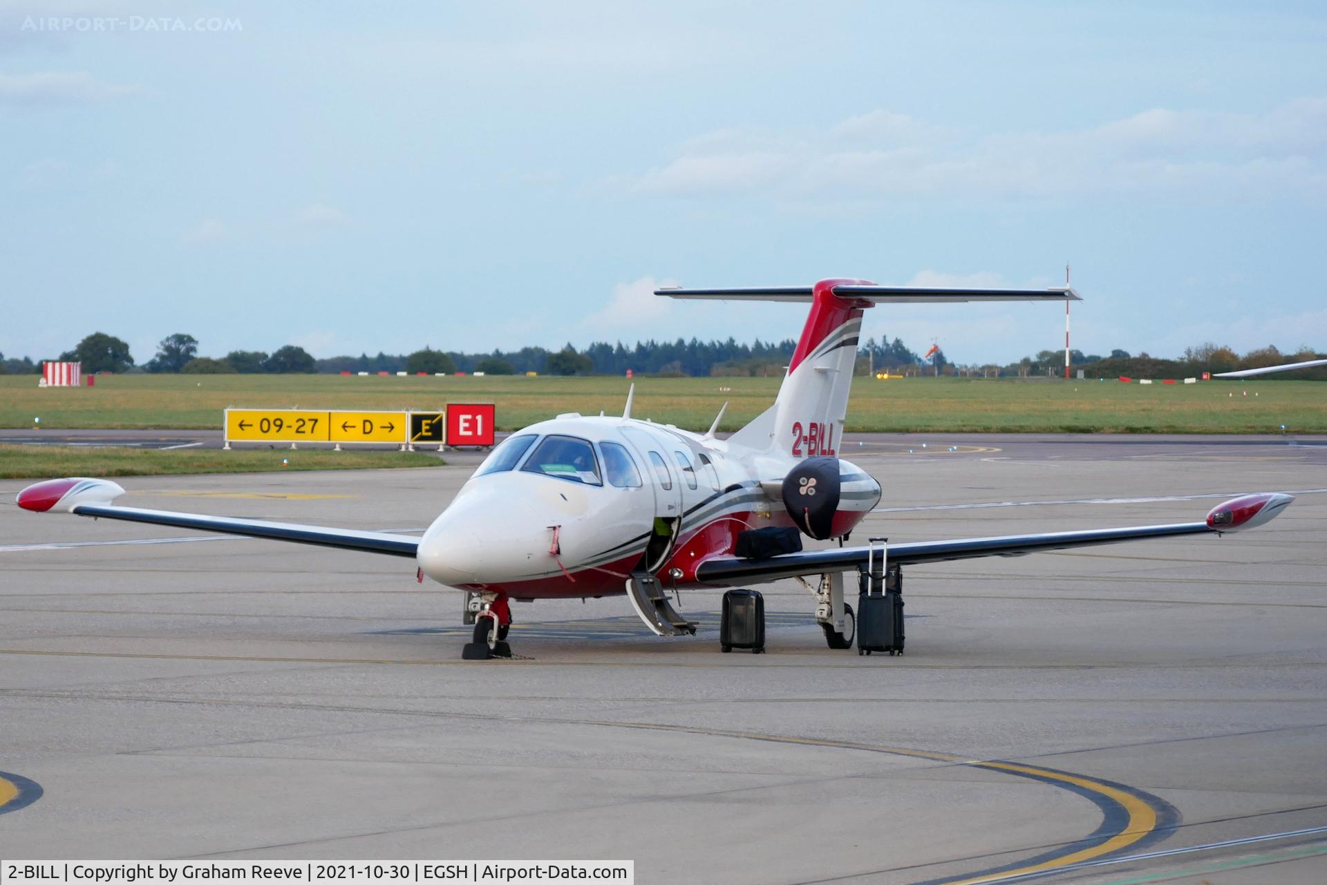2-BILL, 2014 Eclipse Aviation Corp EA500 C/N 000275, Parked at Norwich.