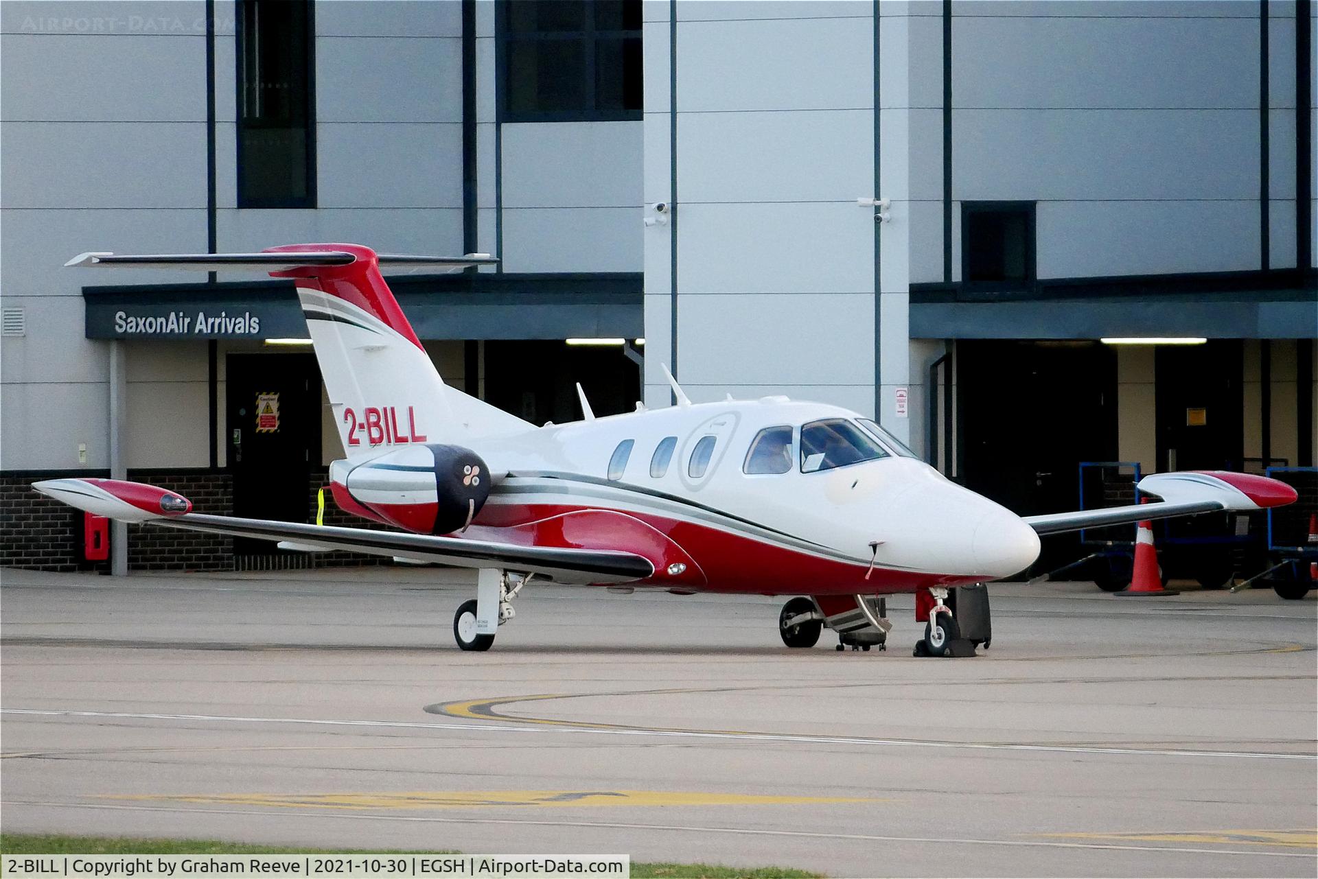 2-BILL, 2014 Eclipse Aviation Corp EA500 C/N 000275, Parked at Norwich.