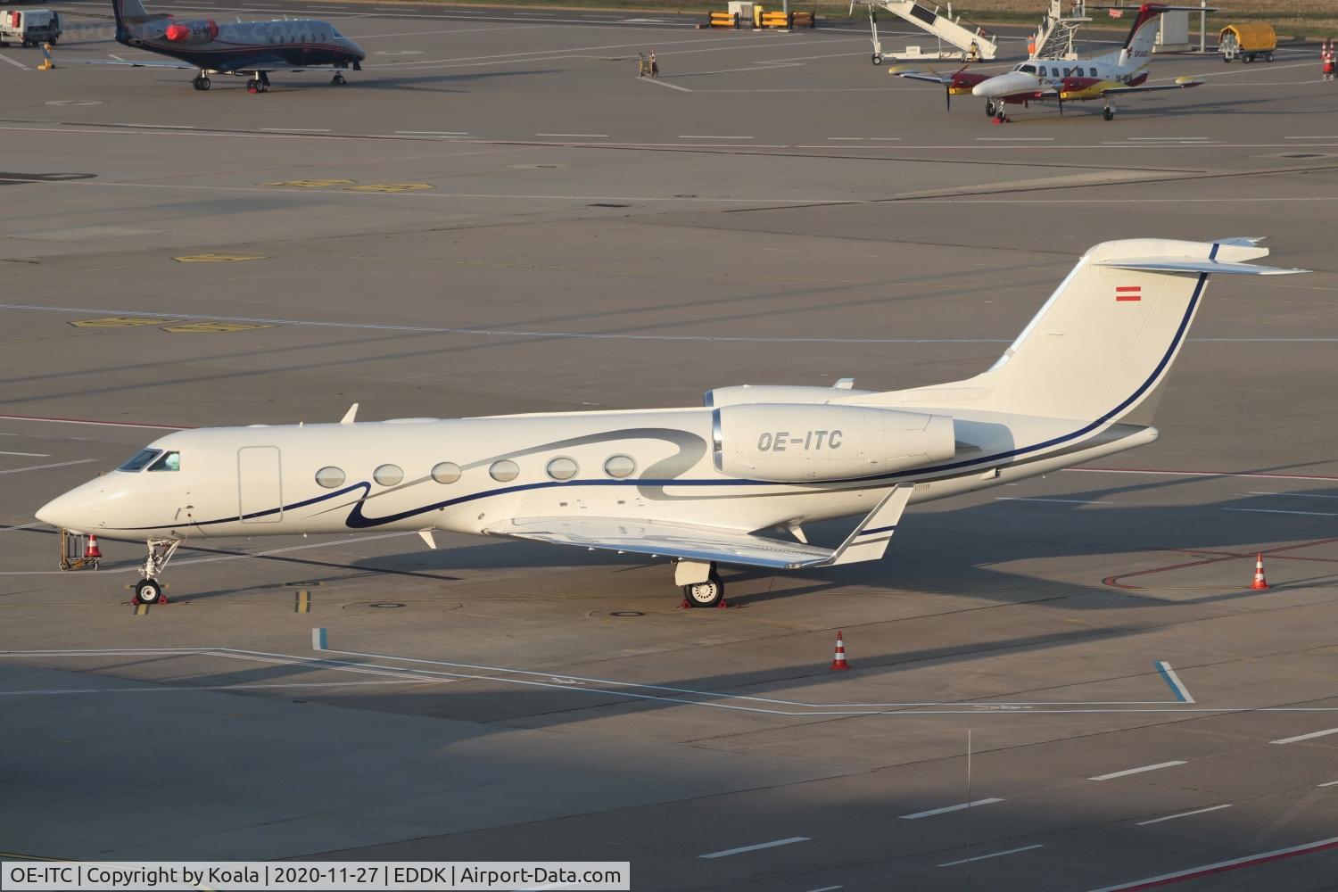 OE-ITC, 2007 Gulfstream Aerospace GIV-X (G450) C/N 4104, Resting at Terminal 1