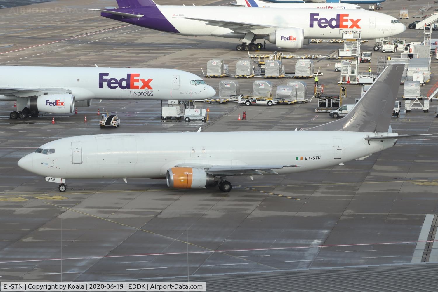 EI-STN, Boeing 737-4Q8(SF) C/N 25106, Departure to Kattowitz
